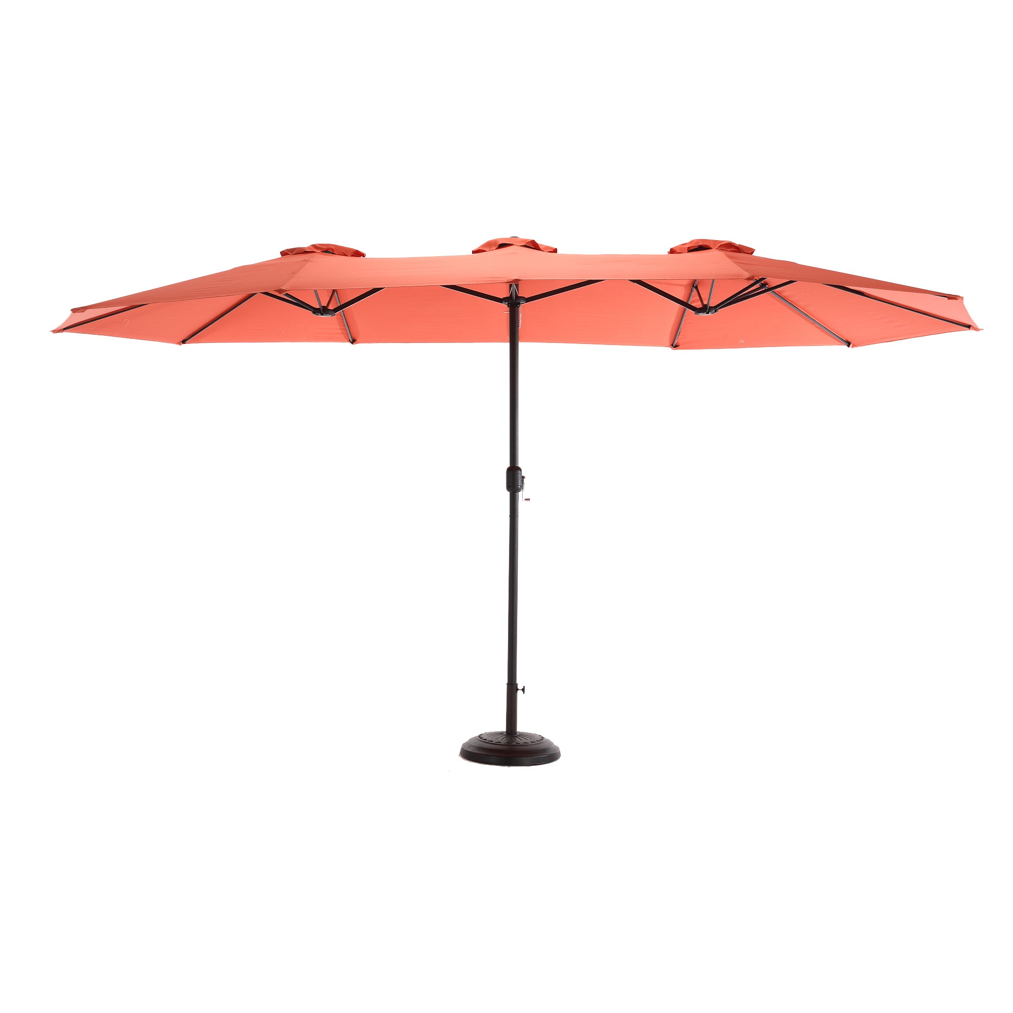 14.8 ft. Double Sided Patio Umbrella Rectangular Large with Crank BOHFPU01ORG