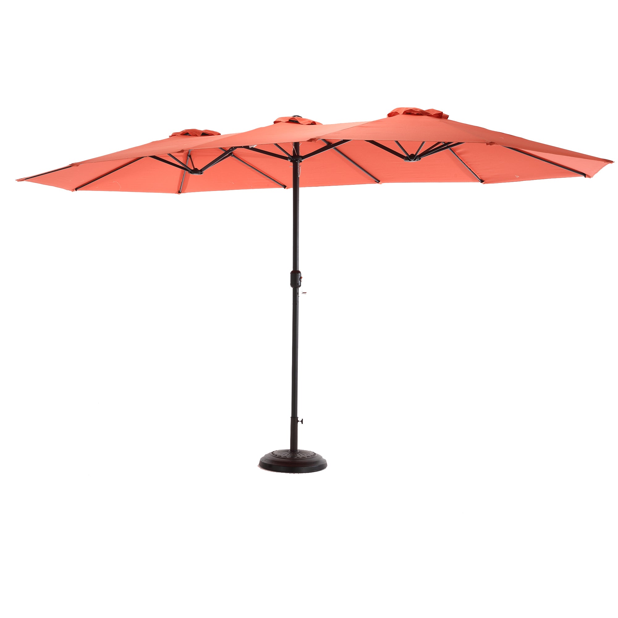 14.8 ft. Double Sided Patio Umbrella Rectangular Large with Crank BOHFPU01ORG
