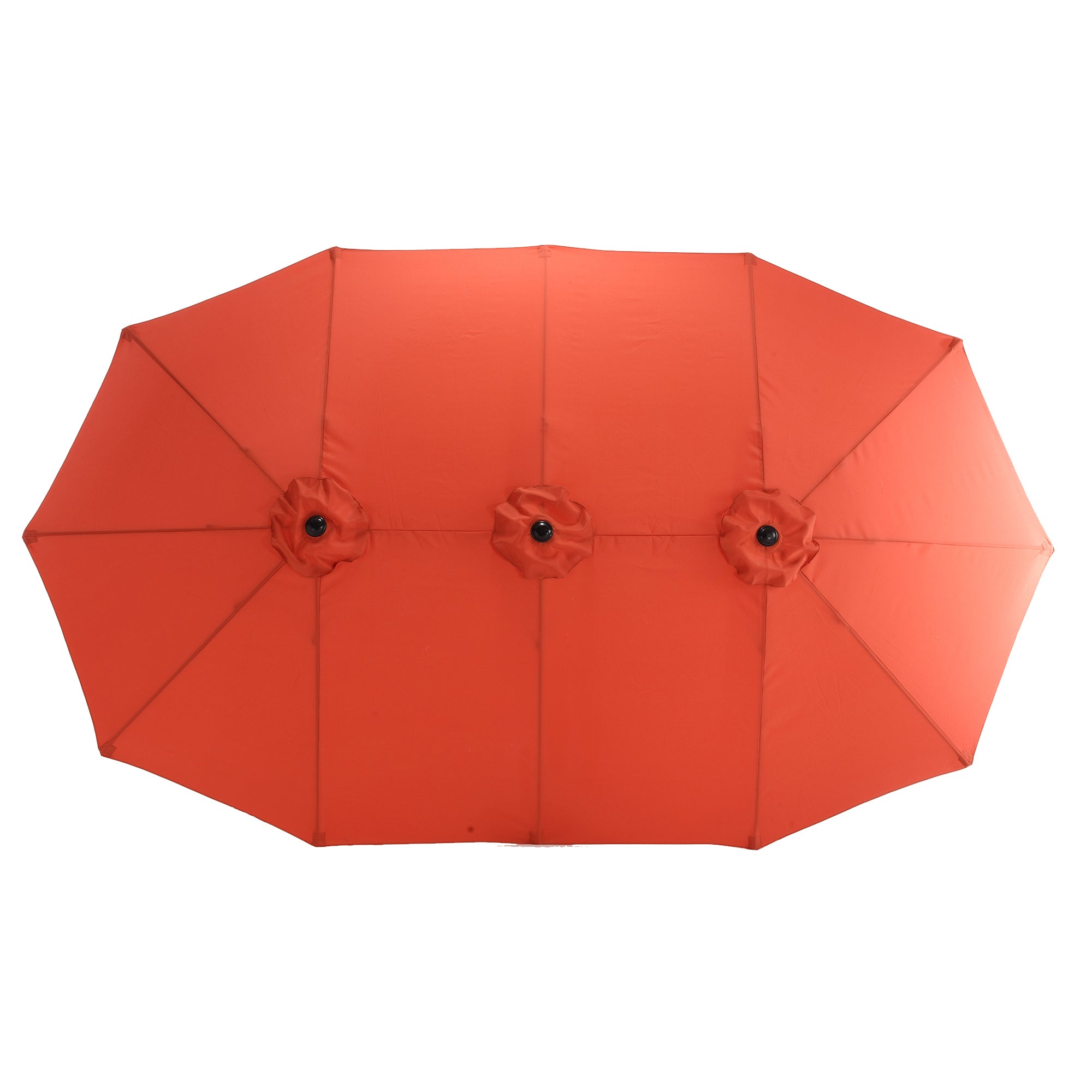 14.8 ft. Double Sided Patio Umbrella Rectangular Large with Crank BOHFPU01ORG
