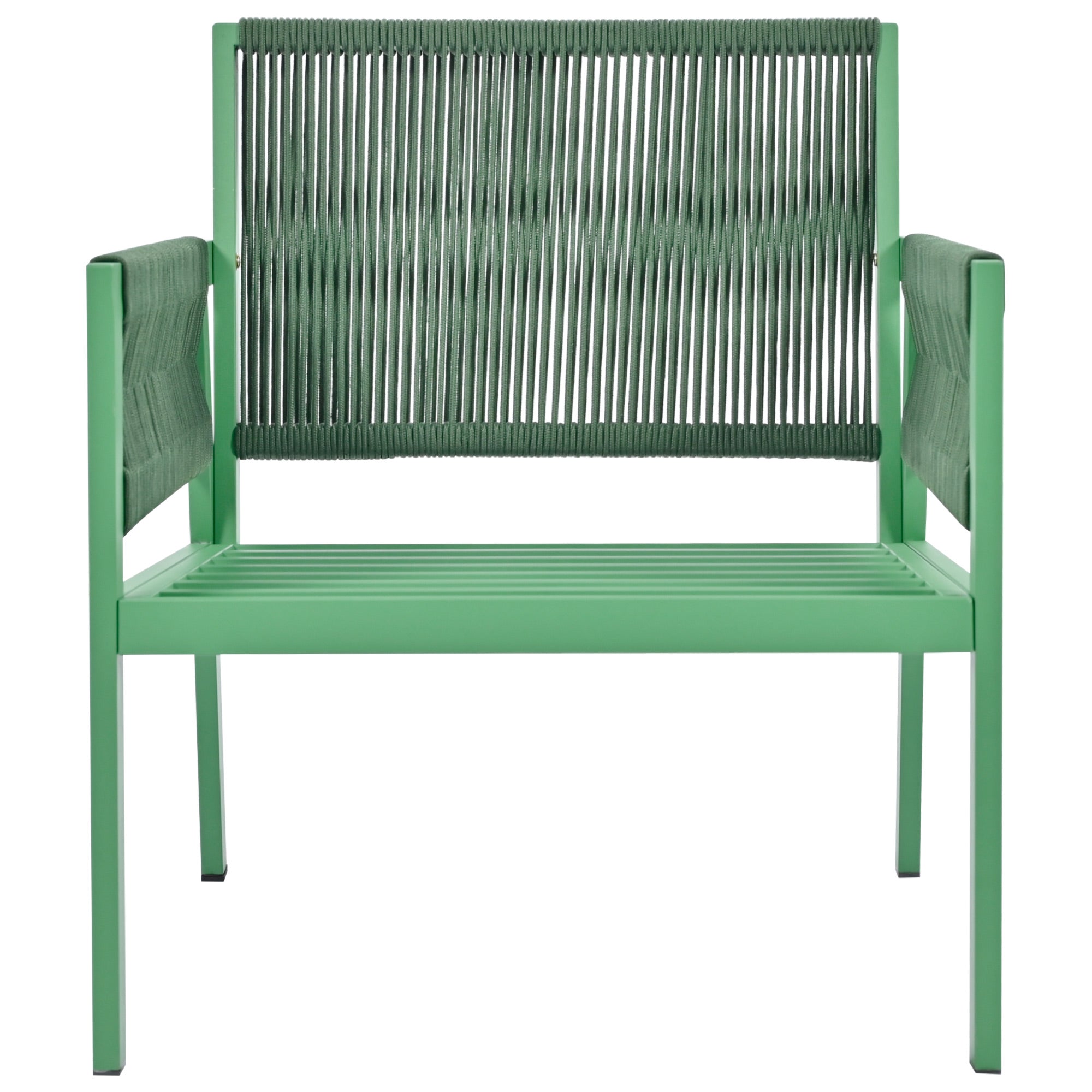 4-Piece Boho Rope Patio Conversation Set with Beige Cushions and Tempered Glass Table