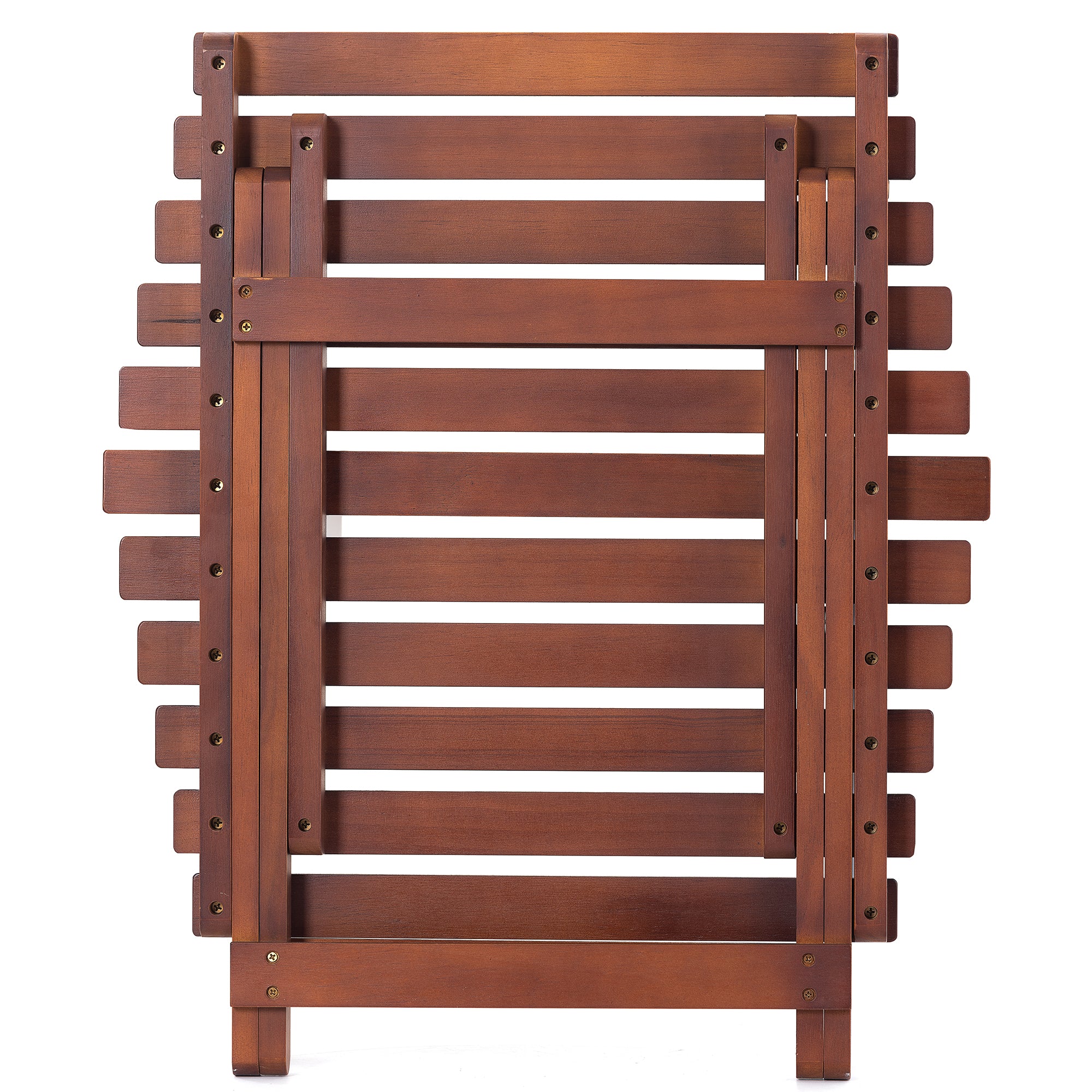 19.6 in. W Natural Rectangle Folding Wood Side Table BOLYPT01NT