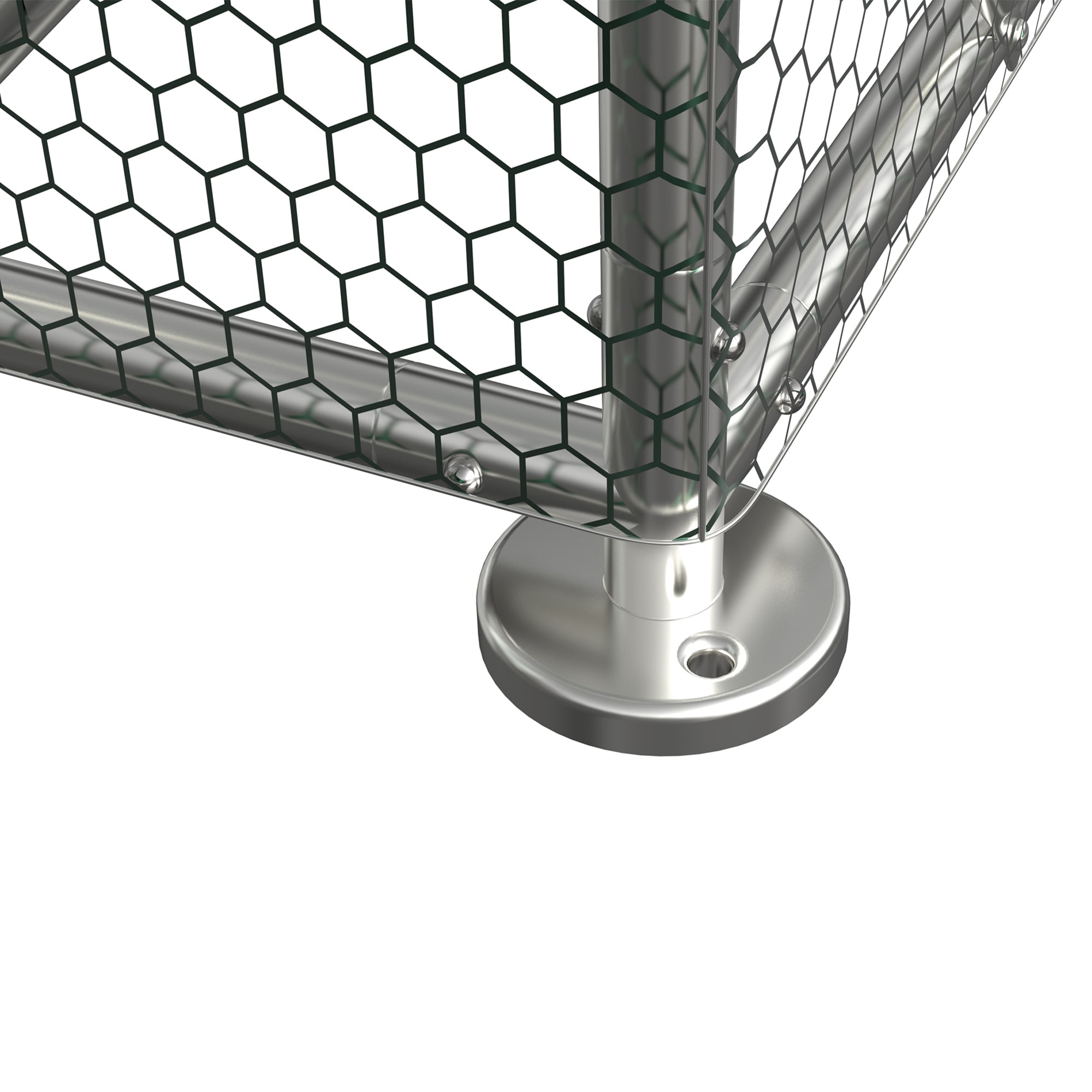 19.5 ft. Large Metal Chicken Coop with High-Quality Steel Pipe Frame Large and Water-Resident Cover BOMERCC03-SV