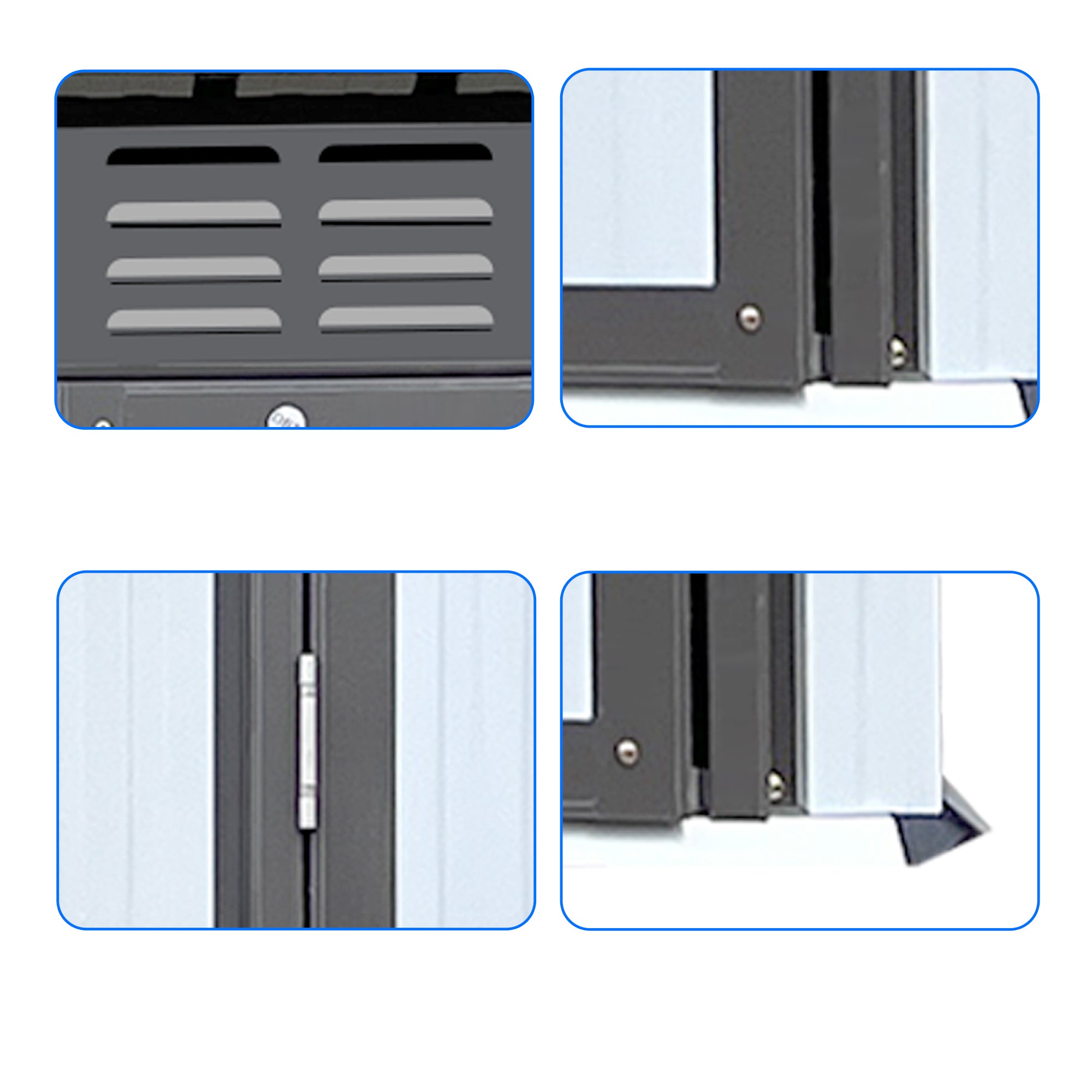5 ft. W x 3 ft. D Metal Outdoor Storage Shed in White and Grey (14 sq. ft.)  BOSTSTG02W-G
