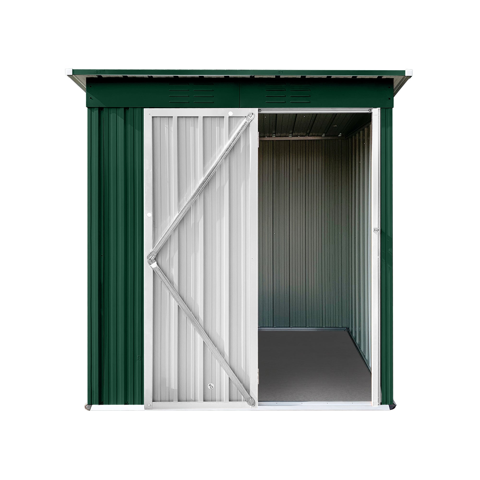 5 ft. W x 4 ft. D Metal Outdoor Storage Shed in Green (20 sq. ft.) BOSTSTG05GRN