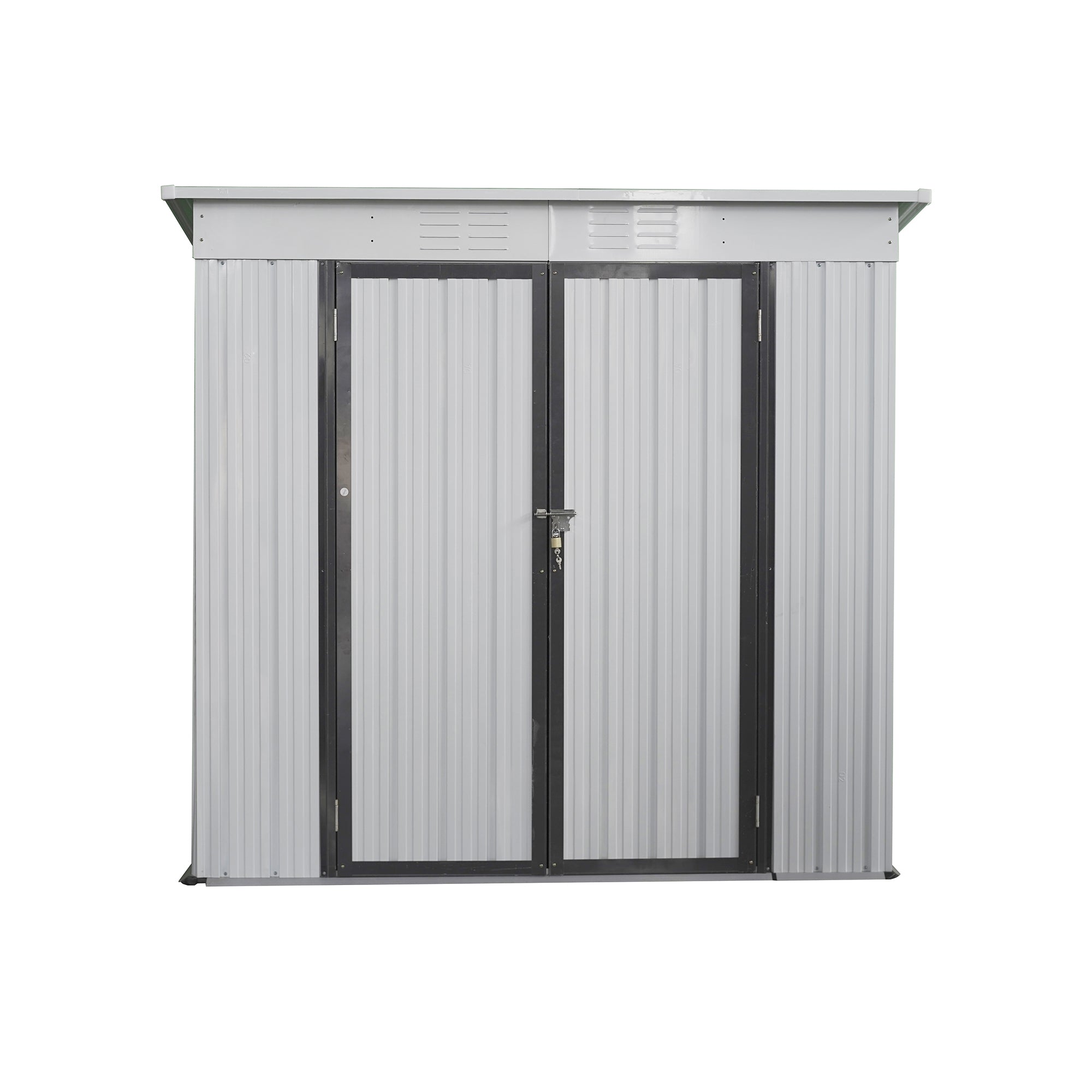 6 ft. W x 4 ft. D Metal Outdoor Storage Shed in White (24 sq. ft.) BOSTSTG06W