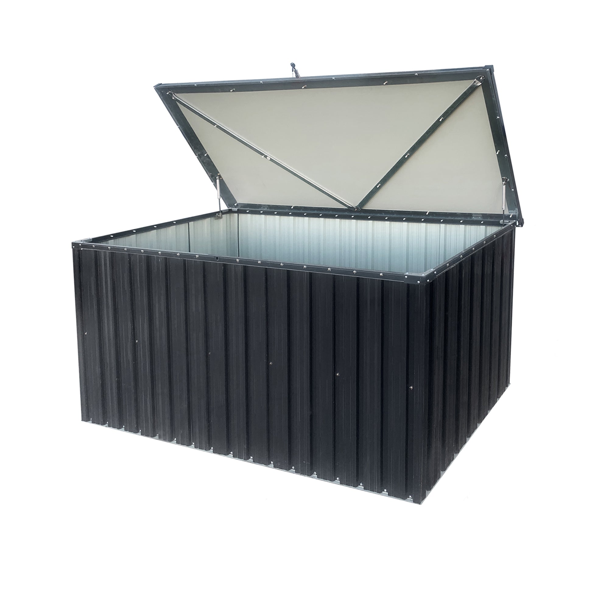 161 Gal. Outdoor Metal Storage Deck Box   BOSTSTG08-51B