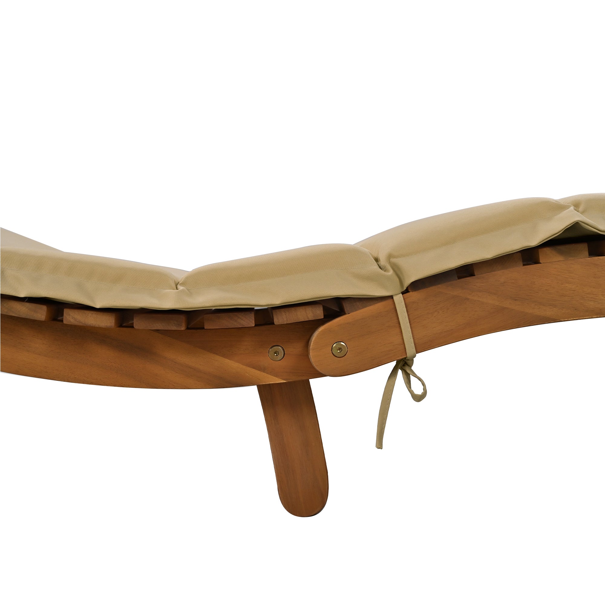 3 Pieces Outdoor Patio Chaise Lounge Set with Two Extended Chaises Lounge and Foldable Tea Table