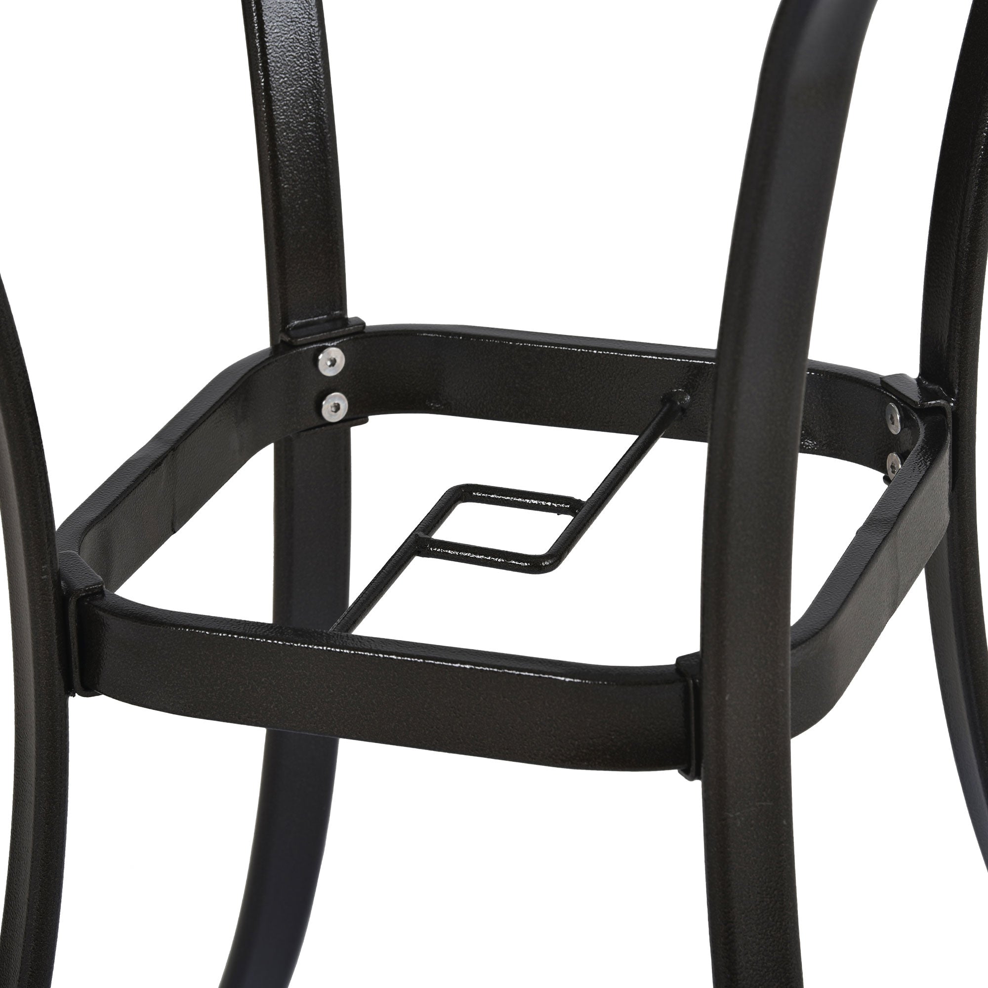 5 Pieces Outdoor Patio Rattan Counter Height Dining Table Set with Foldable Chairs