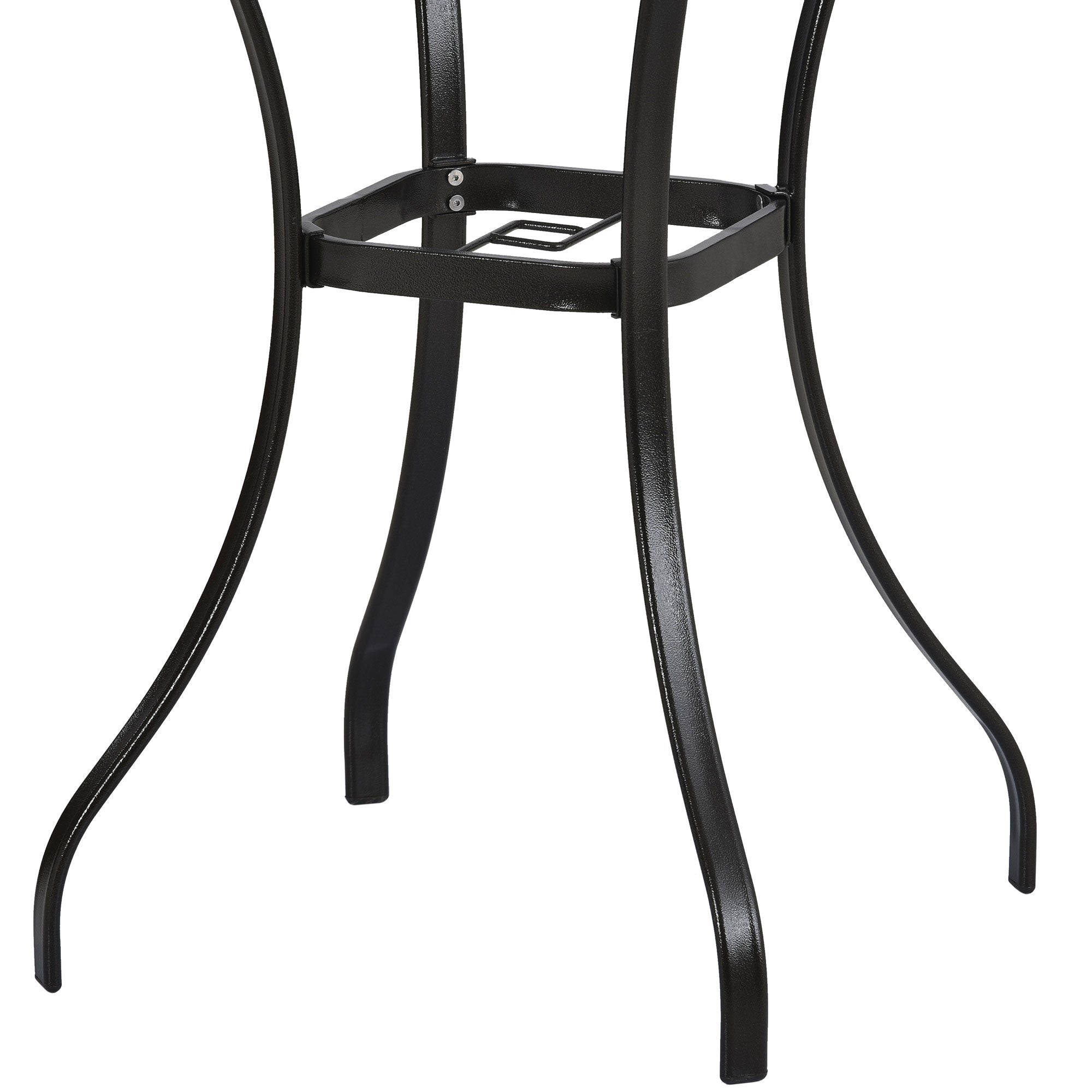 5 Pieces Outdoor Patio Rattan Counter Height Dining Table Set with Foldable Chairs