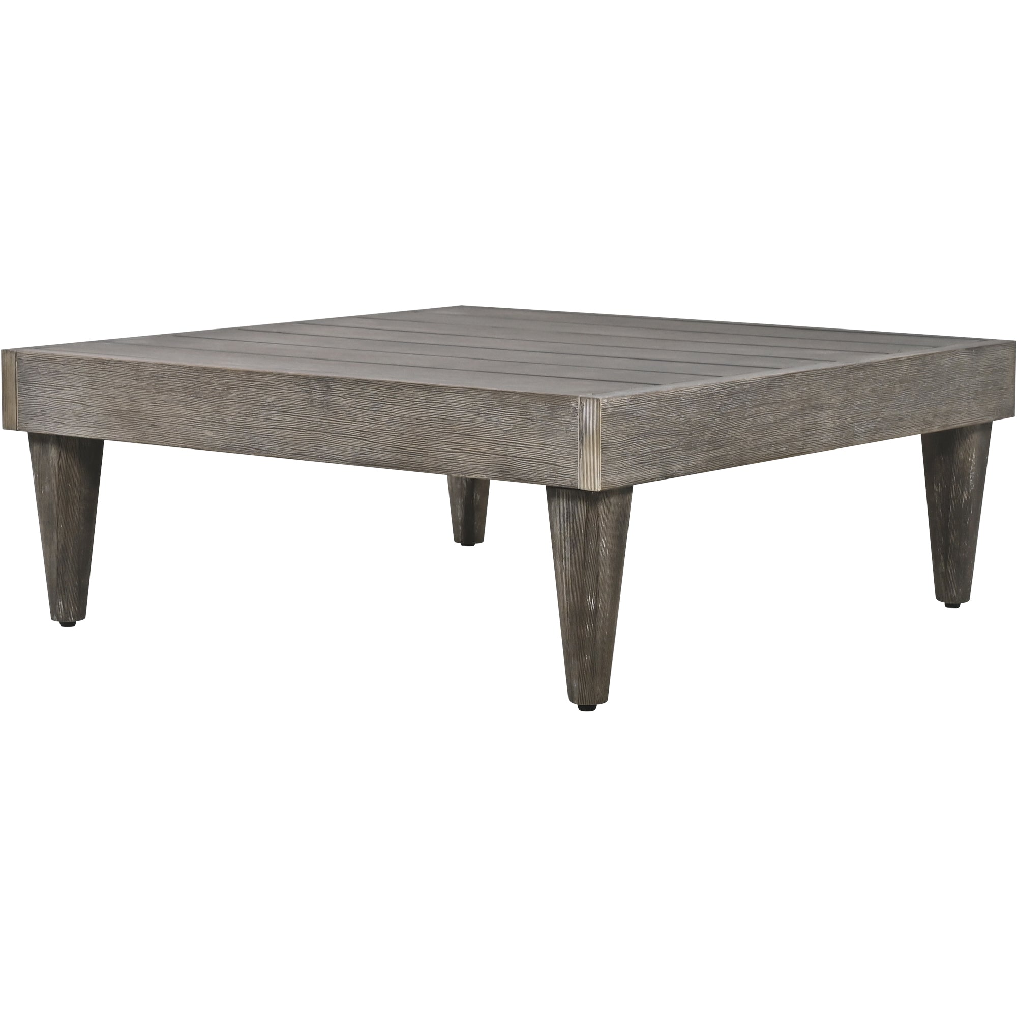 3 Pieces Outdoor Solid Wood Patio Sofa with Side Table and Cushions