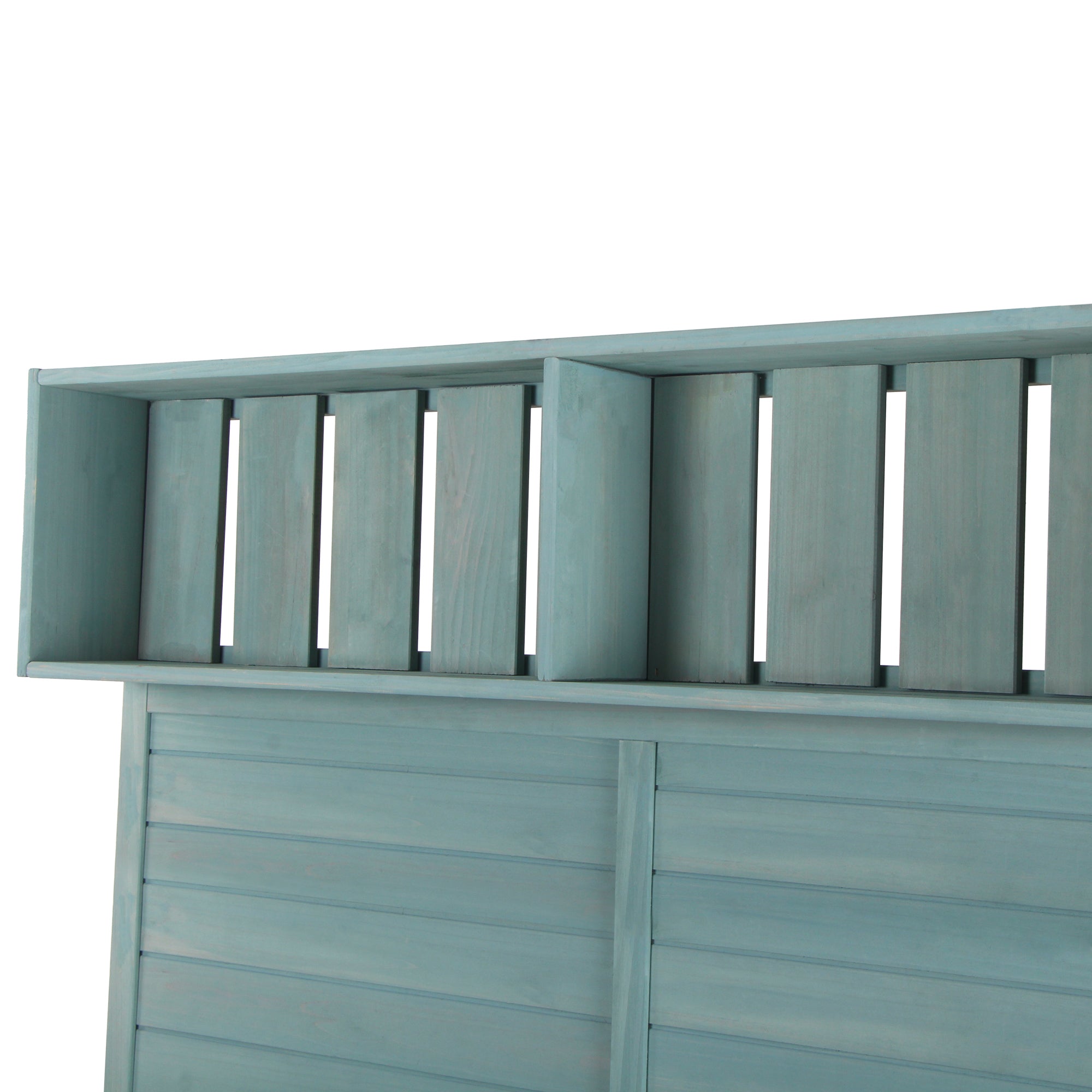 19.30 in. x 46.90 in. Outdoor Green Wooden Garden Potting Bench Table with 4 Storage Shelves and Side Hook