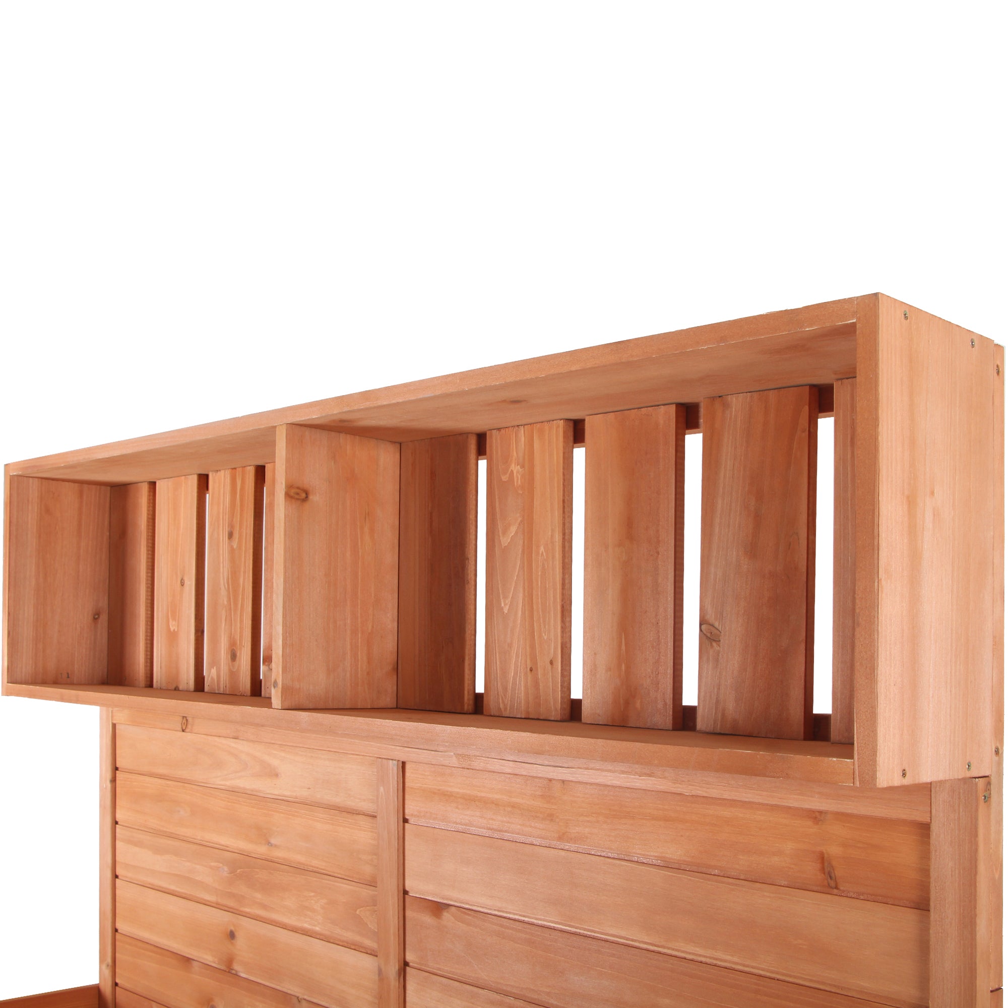 19.30 in. x 46.90 in. Outdoor Green Wooden Garden Potting Bench Table with 4 Storage Shelves and Side Hook