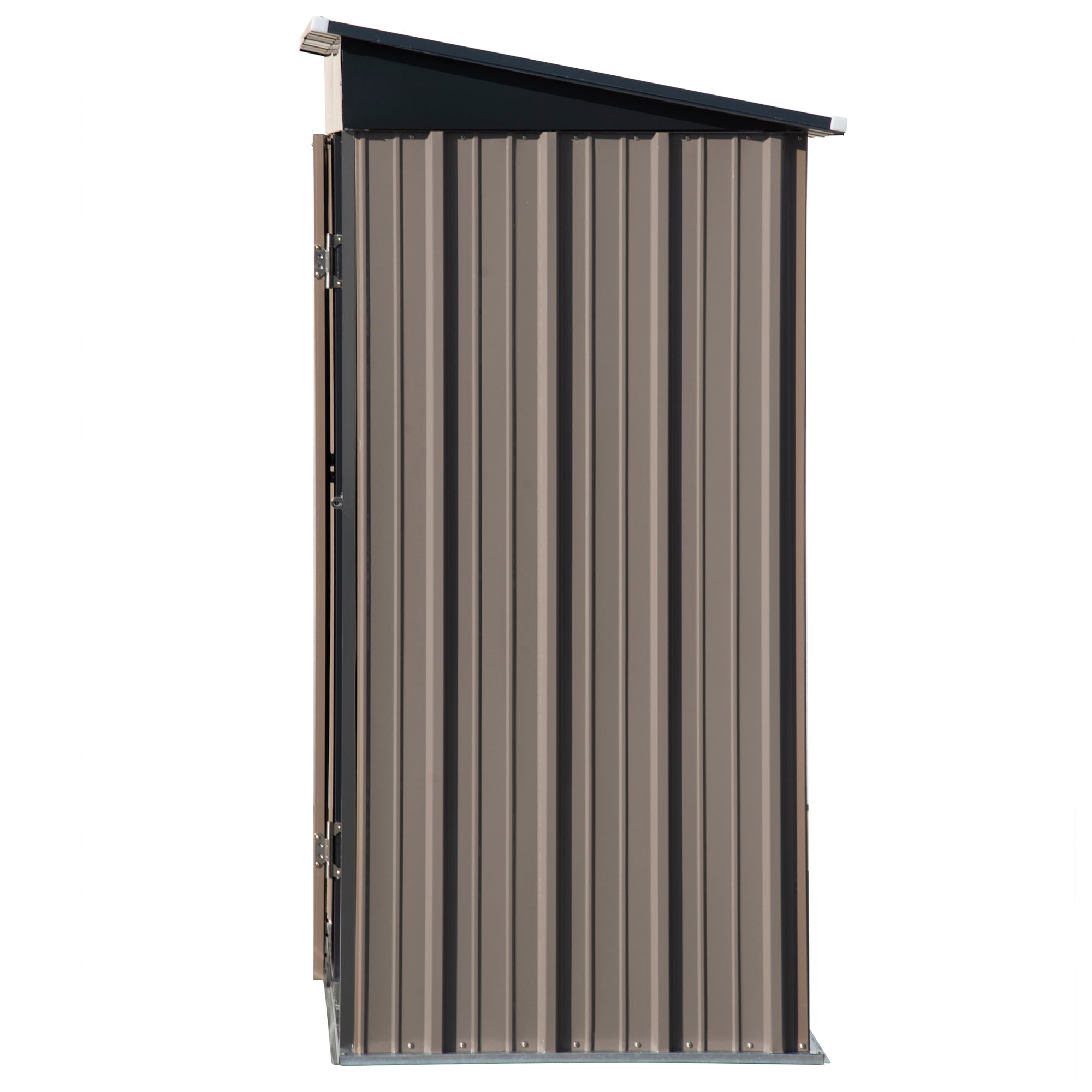 5 ft. W x 3 ft. L Metal Lean-to Storage Shed with Adjustable Shelf and Lockable Door