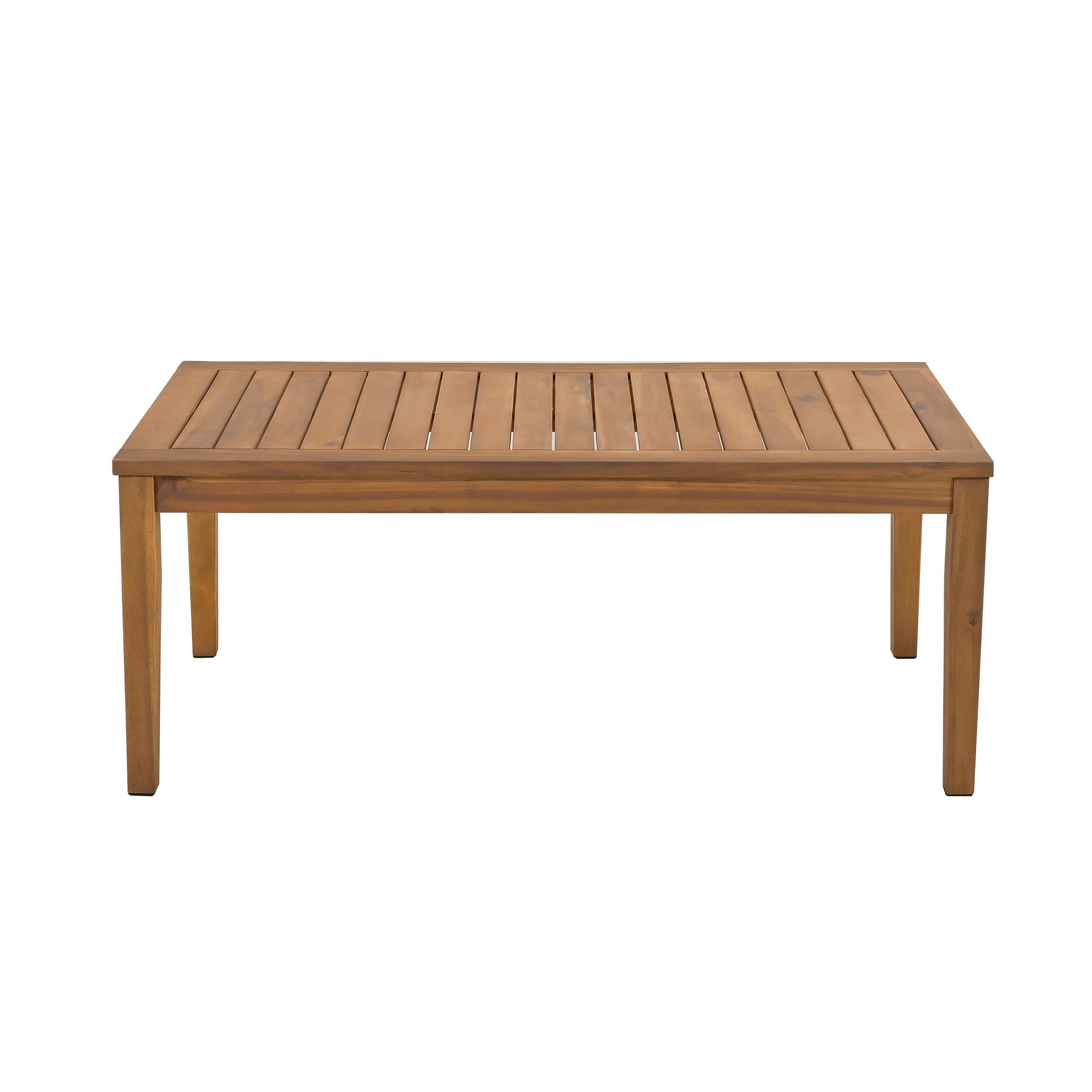 4-Piece Rope Outdoor Patio Conversation Set with and Solid Wood Table with Cushions
