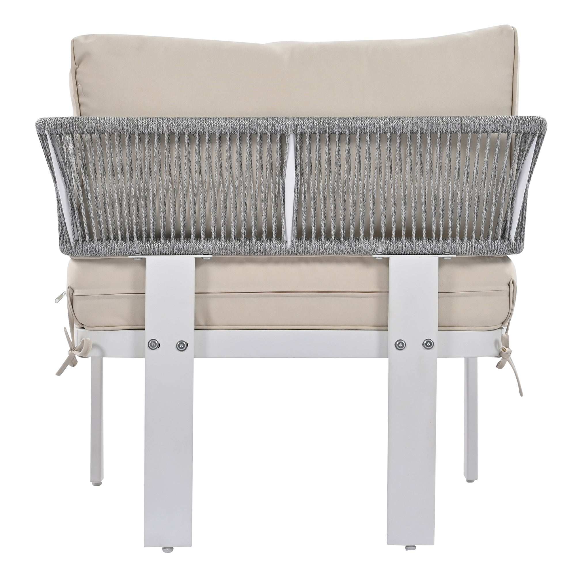 4-Piece Outdoor Patio Conversation Set with Coffee Table and Cushions