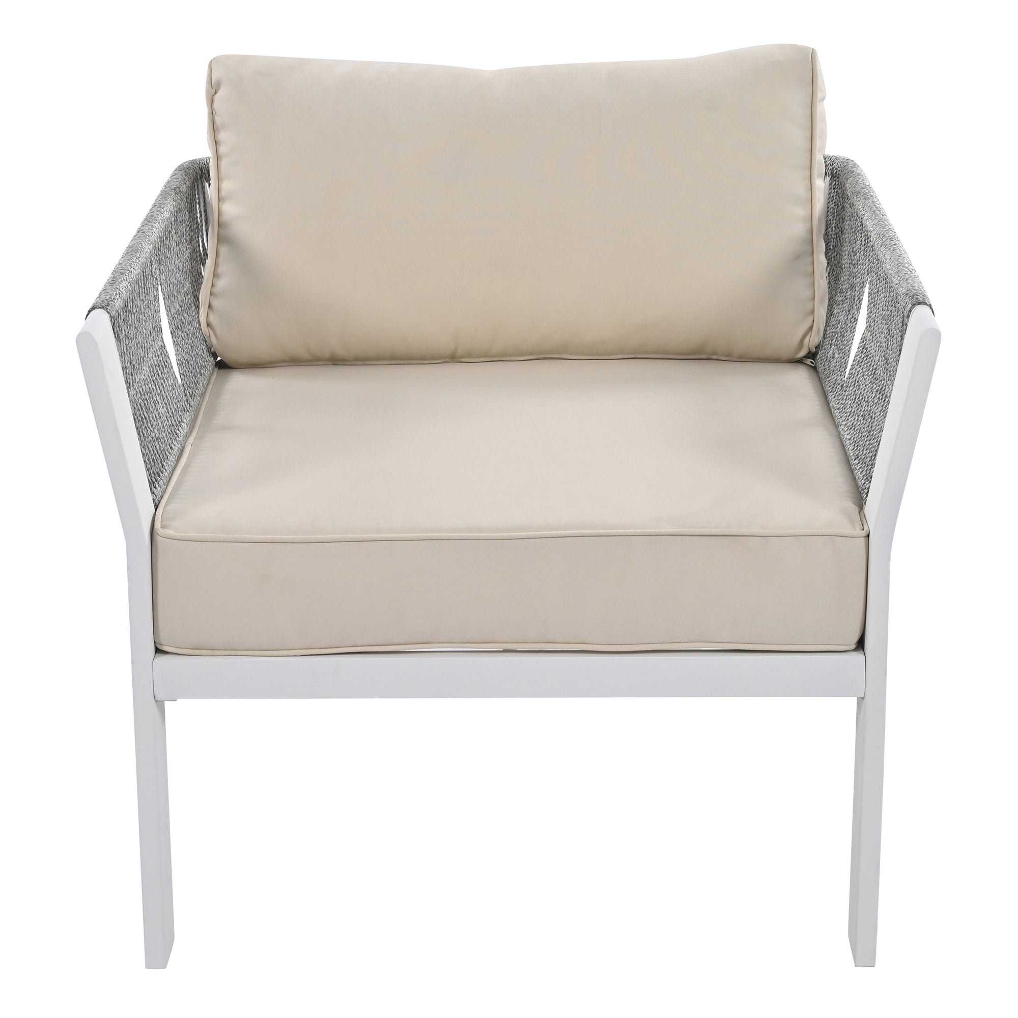 4-Piece Outdoor Patio Conversation Set with Coffee Table and Cushions