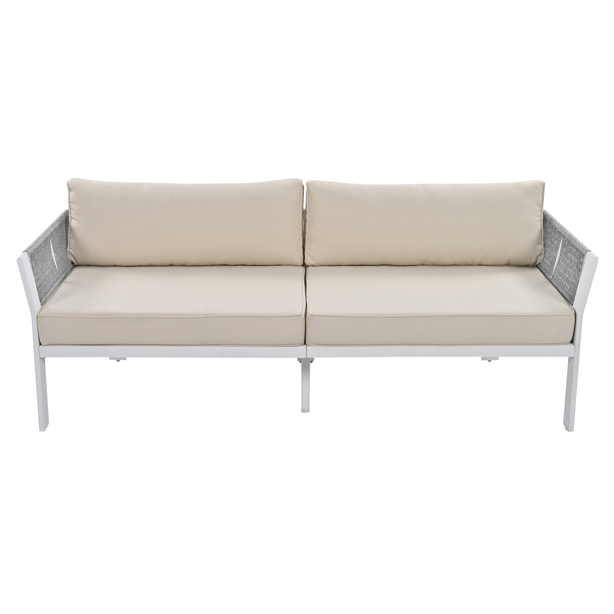 4-Piece Outdoor Patio Conversation Set with Coffee Table and Cushions