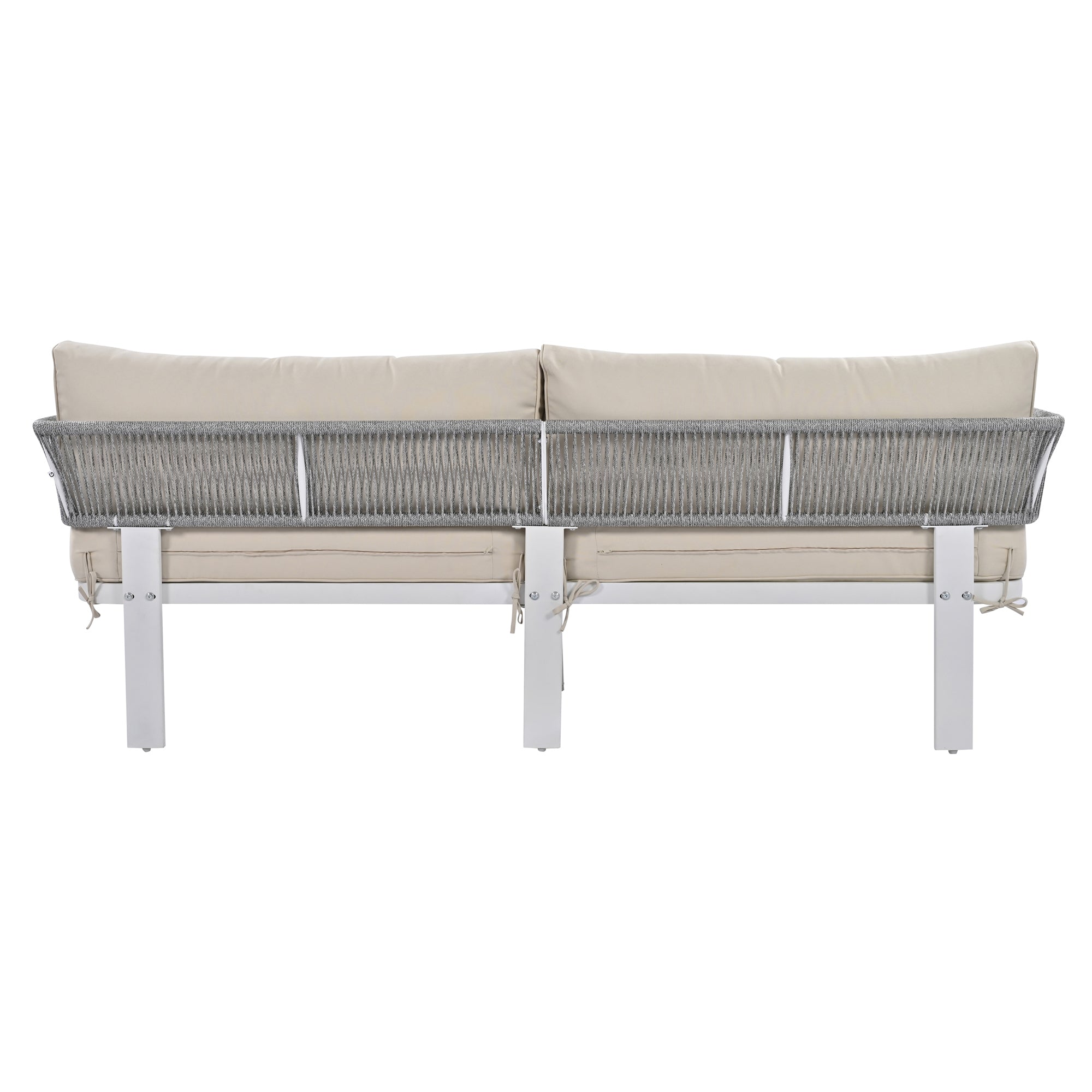 4-Piece Outdoor Patio Conversation Set with Coffee Table and Cushions