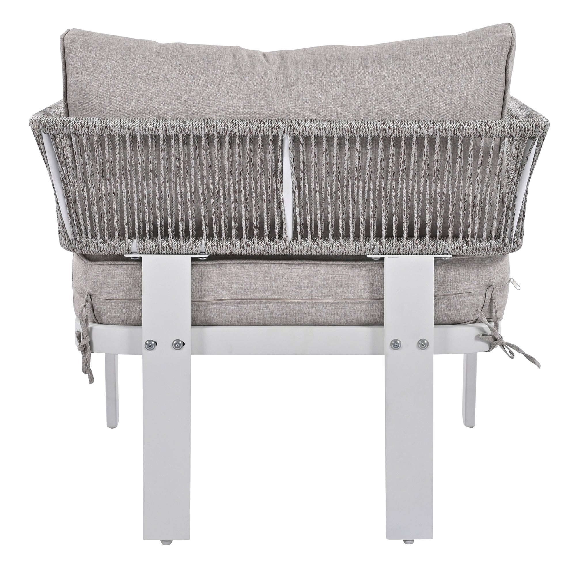 4-Piece Outdoor Patio Conversation Set with Coffee Table and Cushions