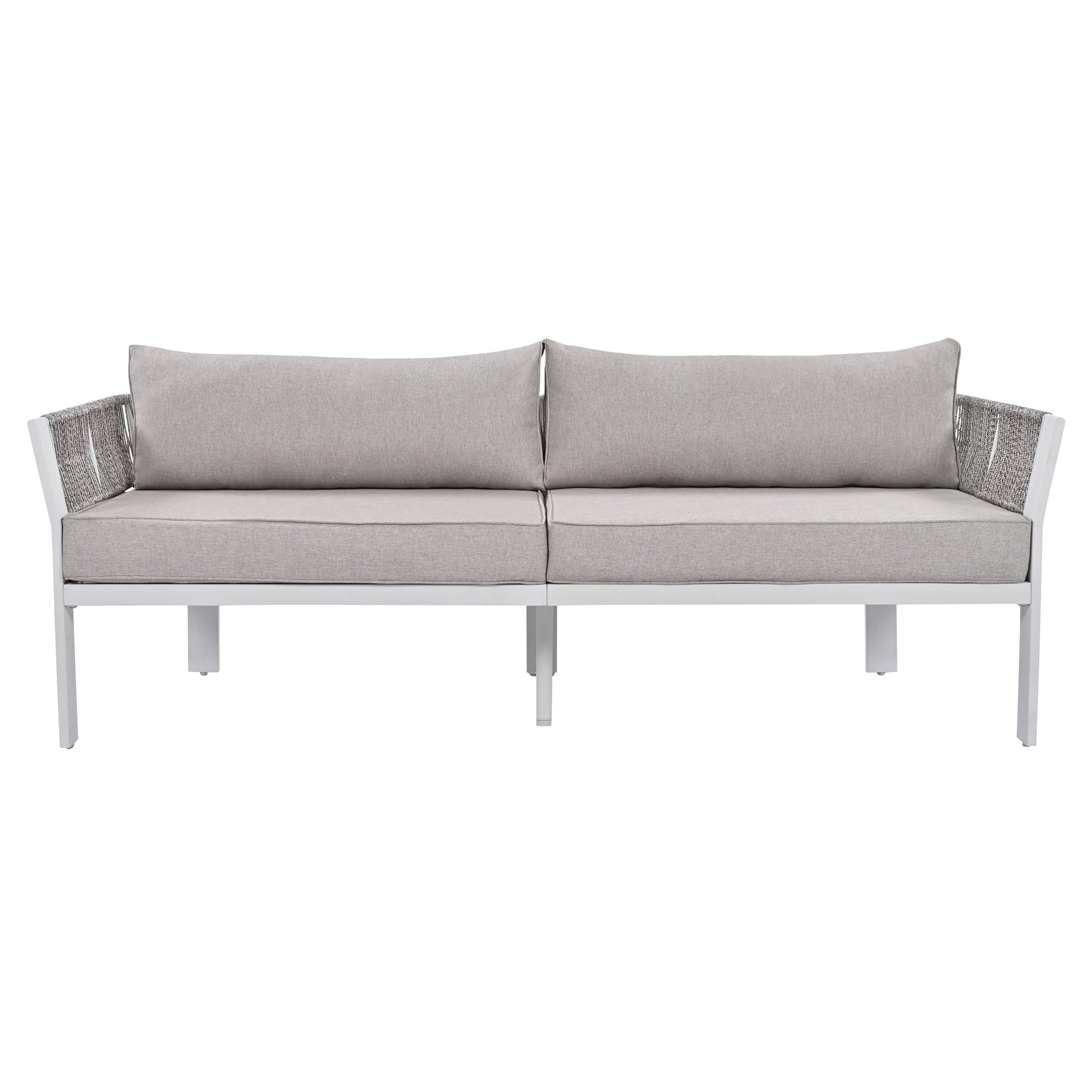 4-Piece Outdoor Patio Conversation Set with Coffee Table and Cushions