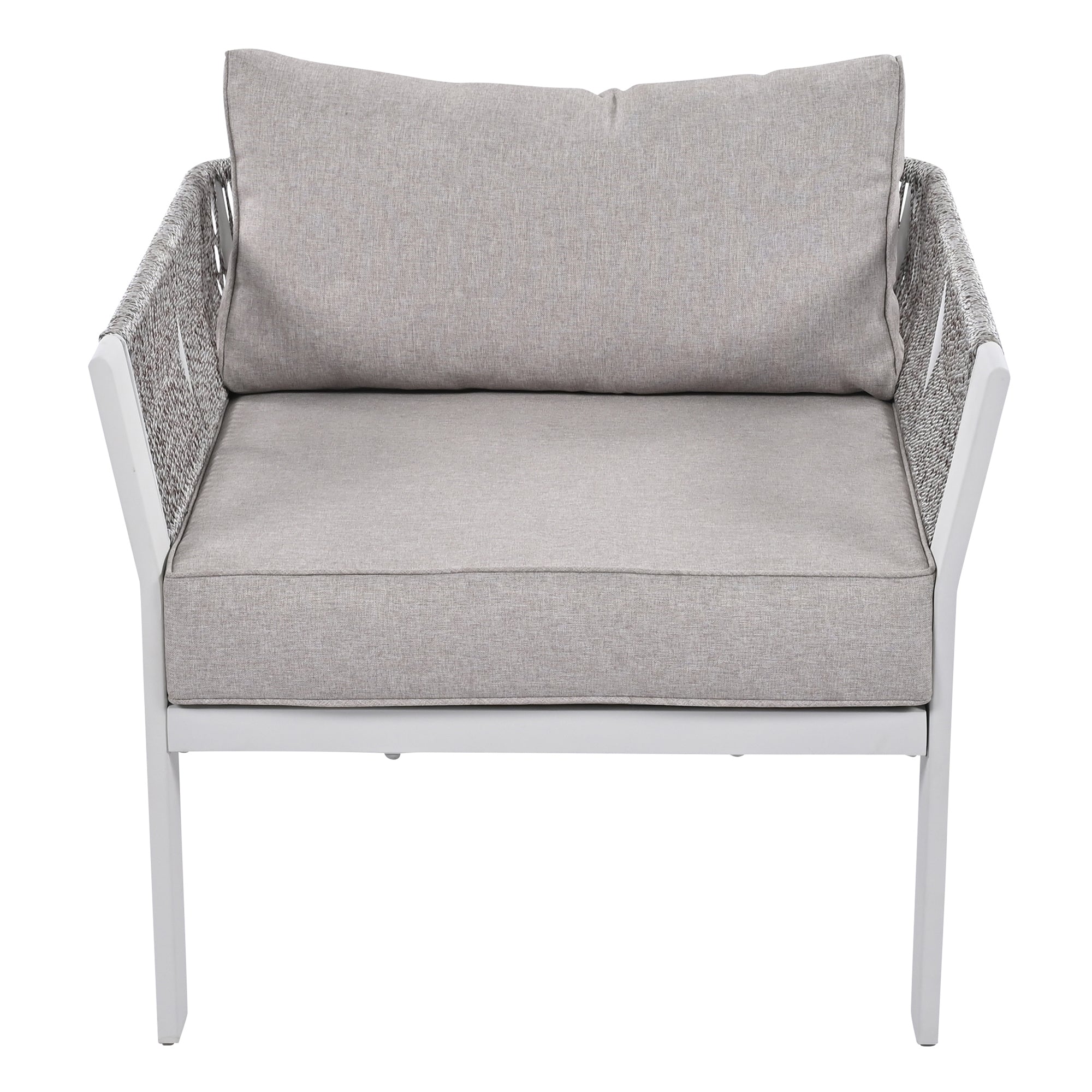 4-Piece Outdoor Patio Conversation Set with Coffee Table and Cushions