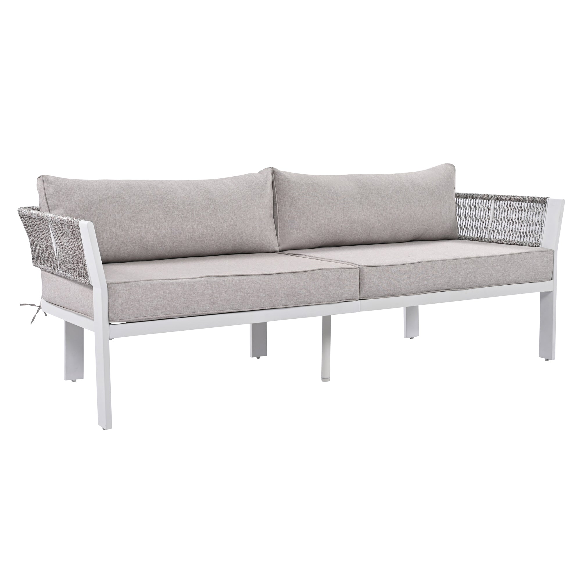 4-Piece Outdoor Patio Conversation Set with Coffee Table and Cushions