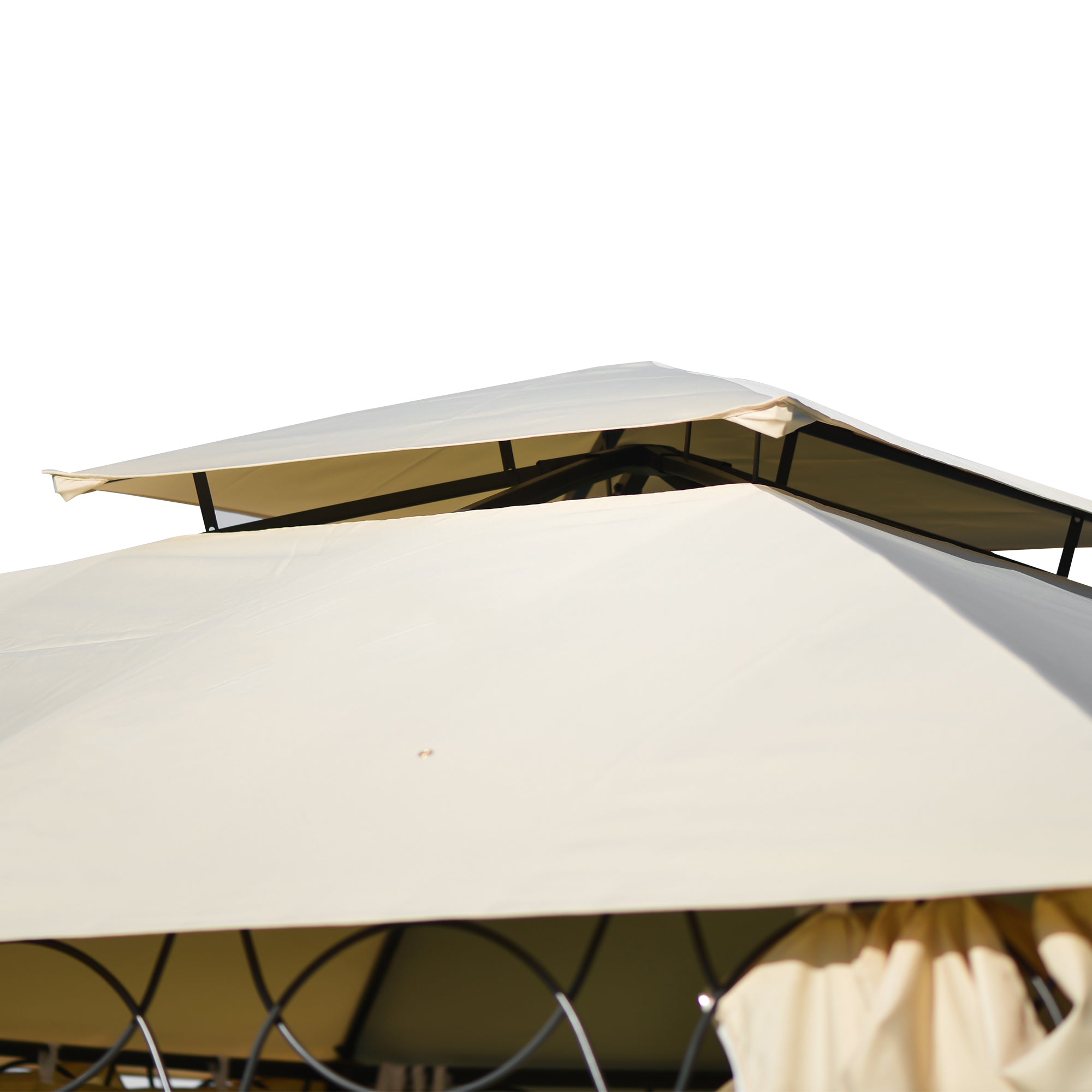Quality Double Tiered Grill Canopy Gazebo Tent with UV Protection BOUSCG04-11BEG