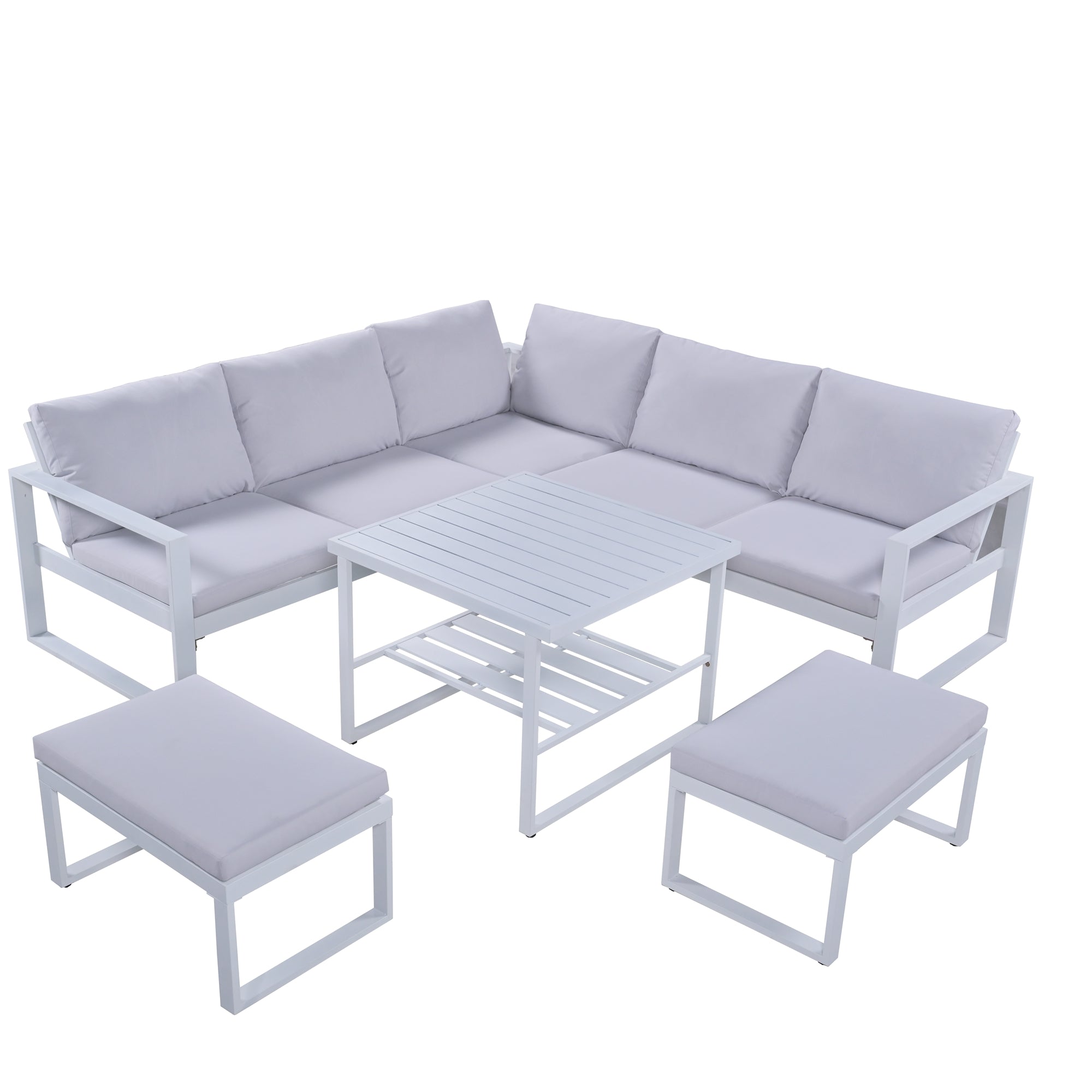 5-Piece Industrial Style Outdoor Sofa Combination Set BOUSPS19-W