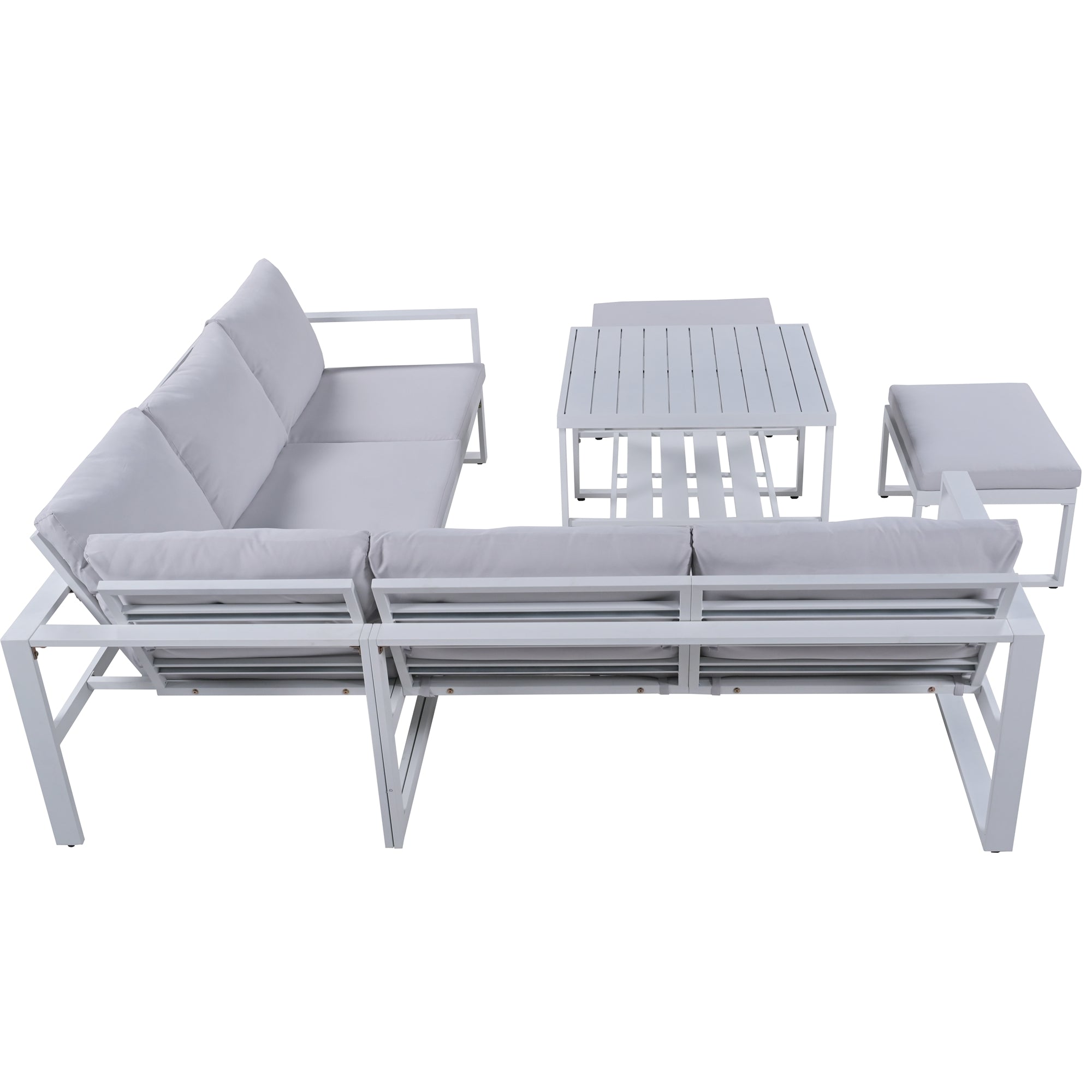 5-Piece Industrial Style Outdoor Sofa Combination Set BOUSPS19-W