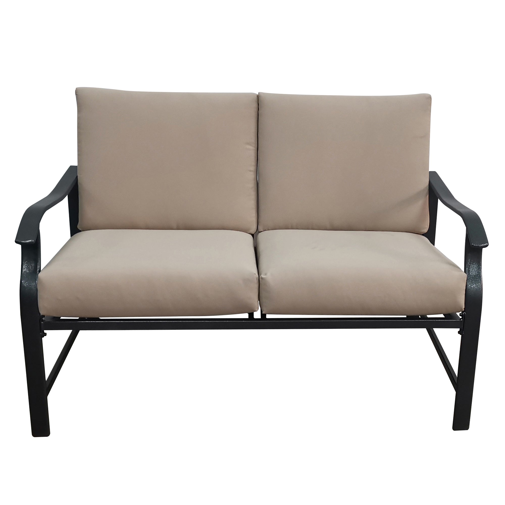 5-Piece Steel Frame Outdoor Patio Conversation Set with Cushion