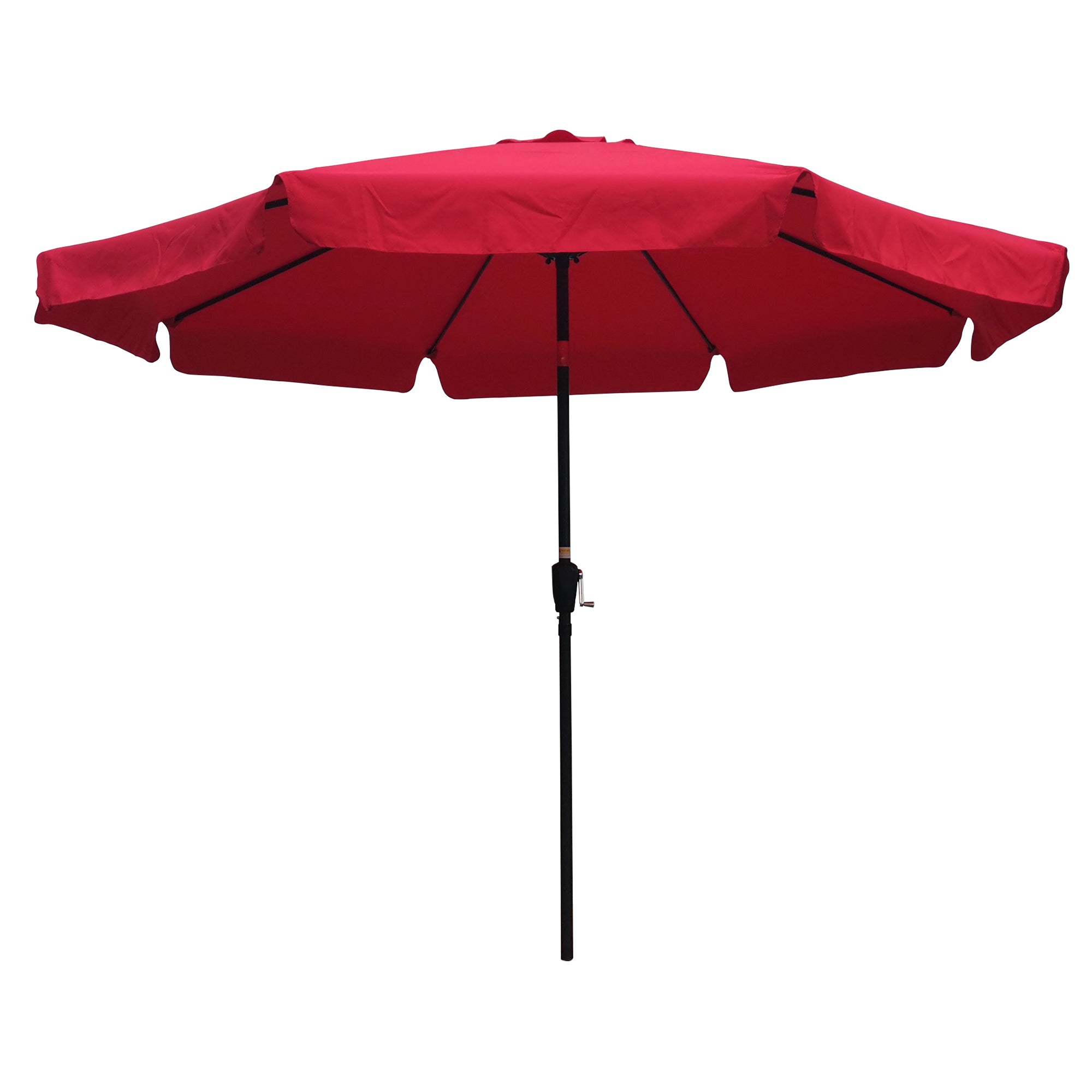 10 ft. Outdoor Patio Umbrella with 8pcs ribs and crank with Push Button Tilt