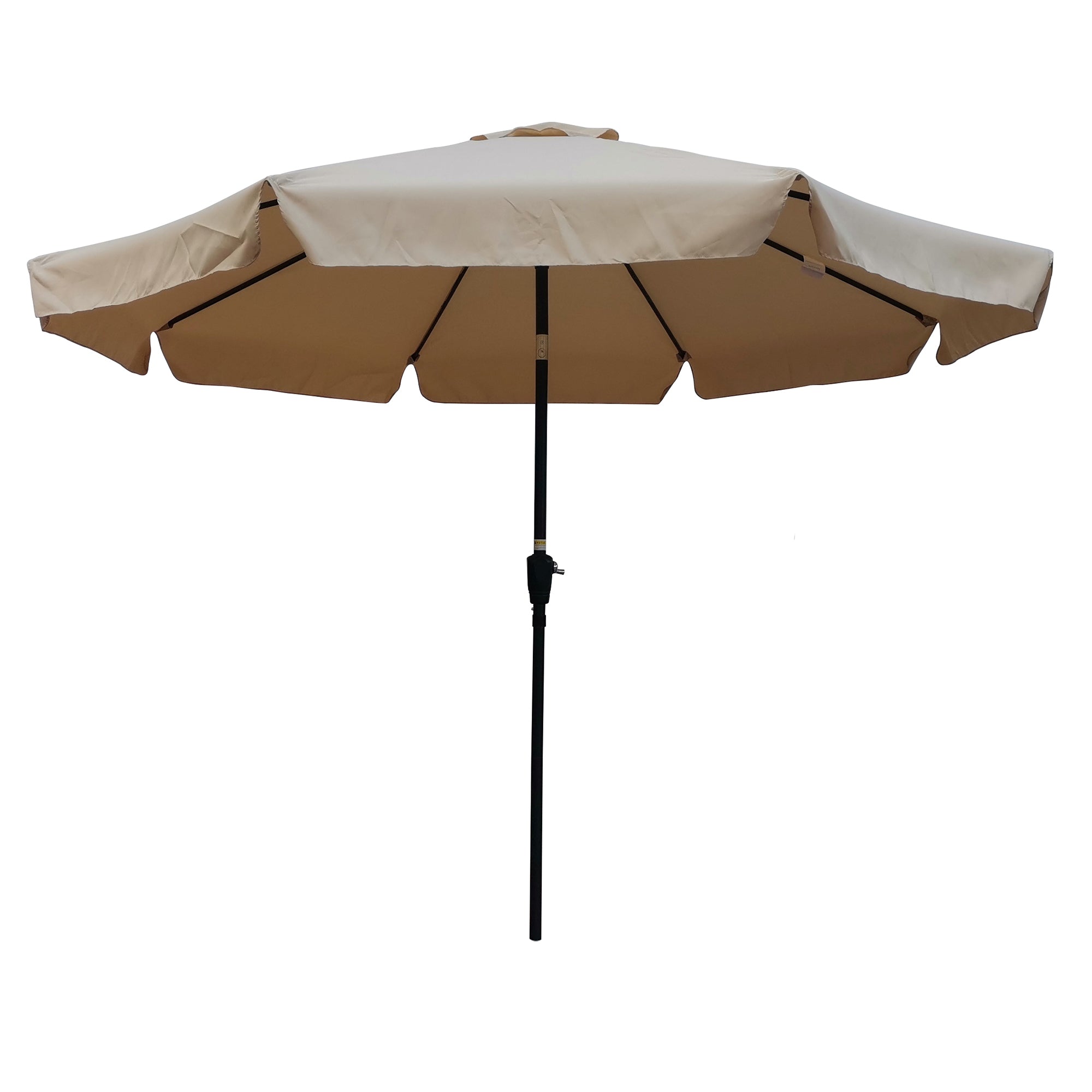 10 ft. Outdoor Patio Umbrella with 8pcs ribs and crank with Push Button Tilt