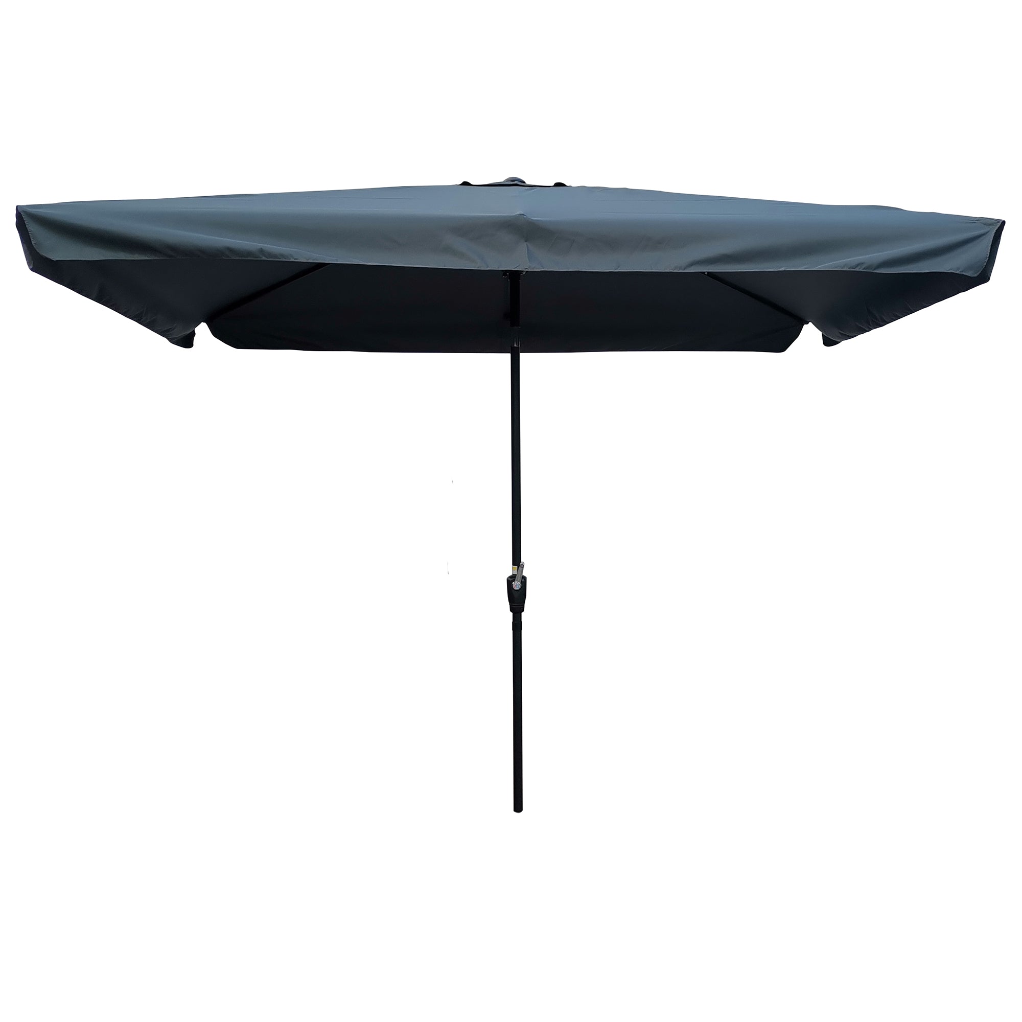 10' x 6.5' Outdoor Patio Waterproof Umbrella with Crank and Push Button Tilt