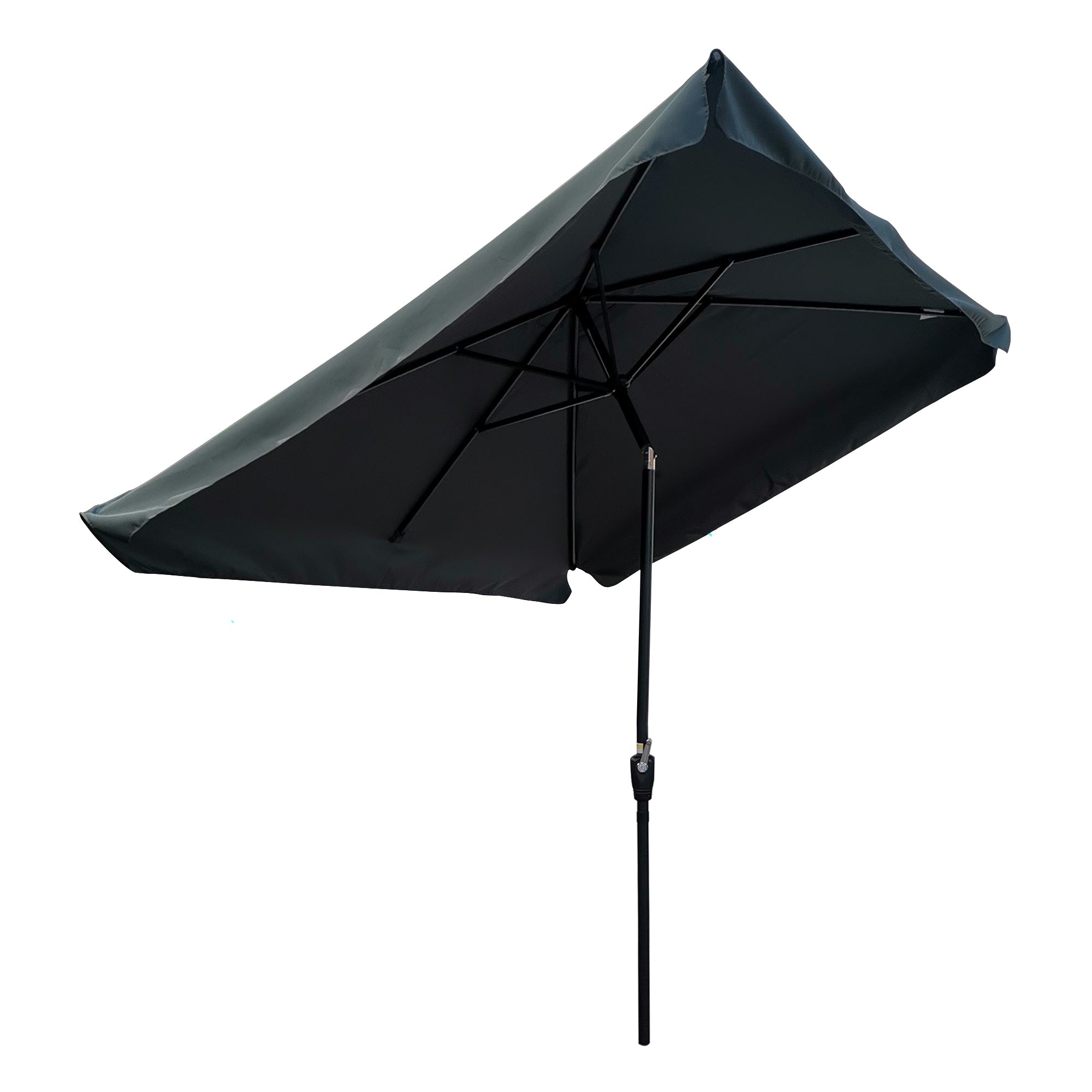 10' x 6.5' Outdoor Patio Waterproof Umbrella with Crank and Push Button Tilt