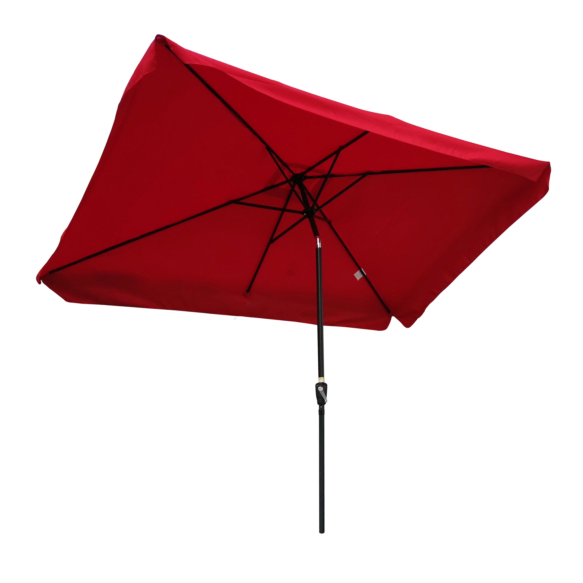 10' x 6.5' Outdoor Patio Waterproof Umbrella with Crank and Push Button Tilt