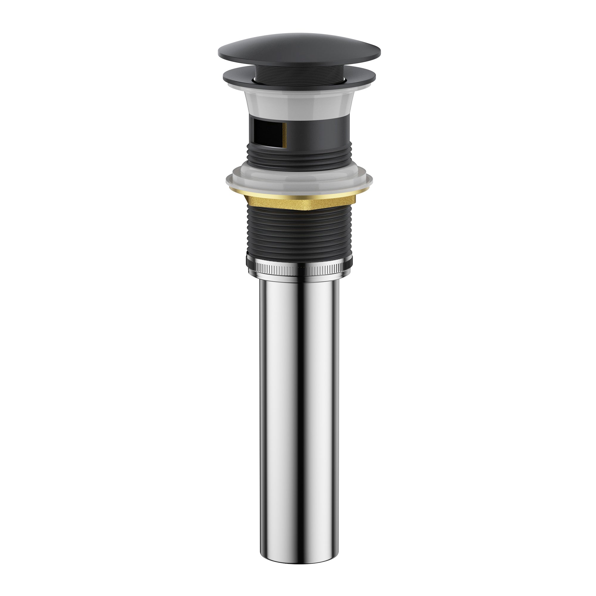 Single Handle Single Hole Brass Bathroom Faucet Set with Drainer