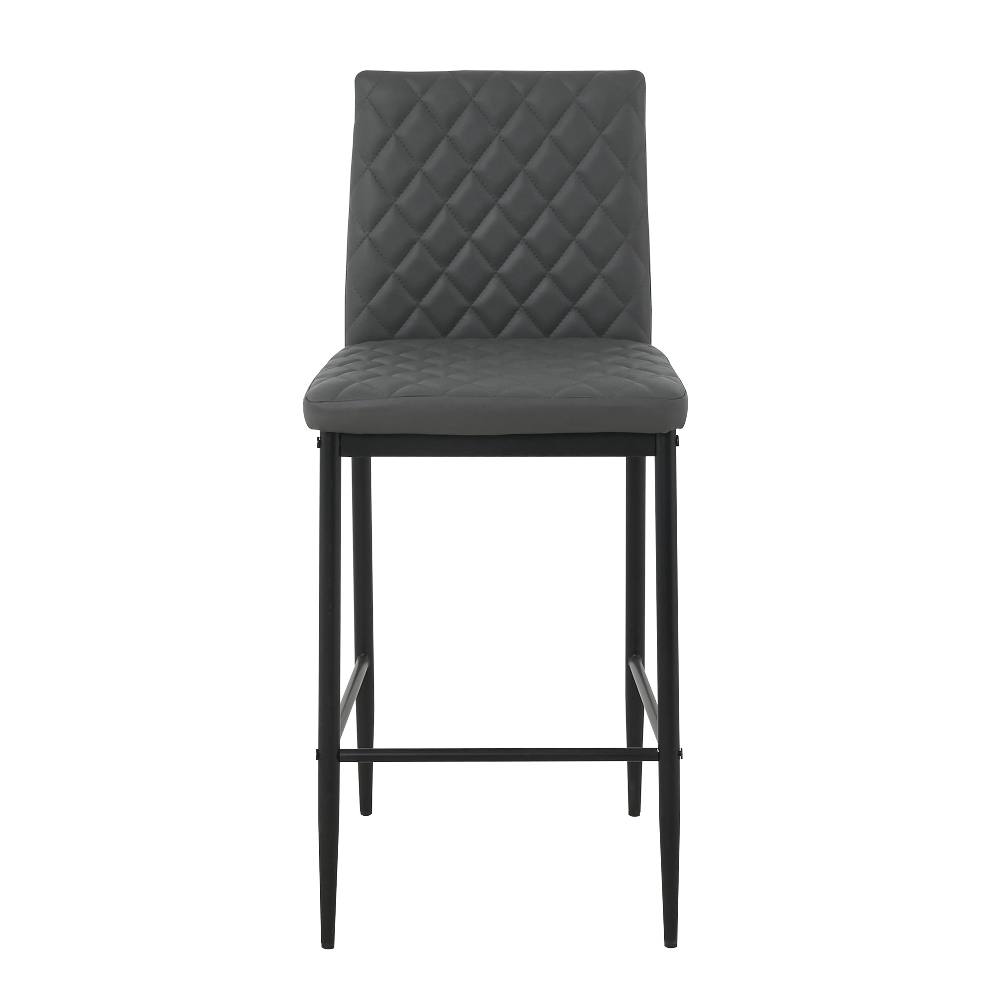 Unique PU 2 Bar Chair with Metal Legs for Dining,Kitchen and Bar