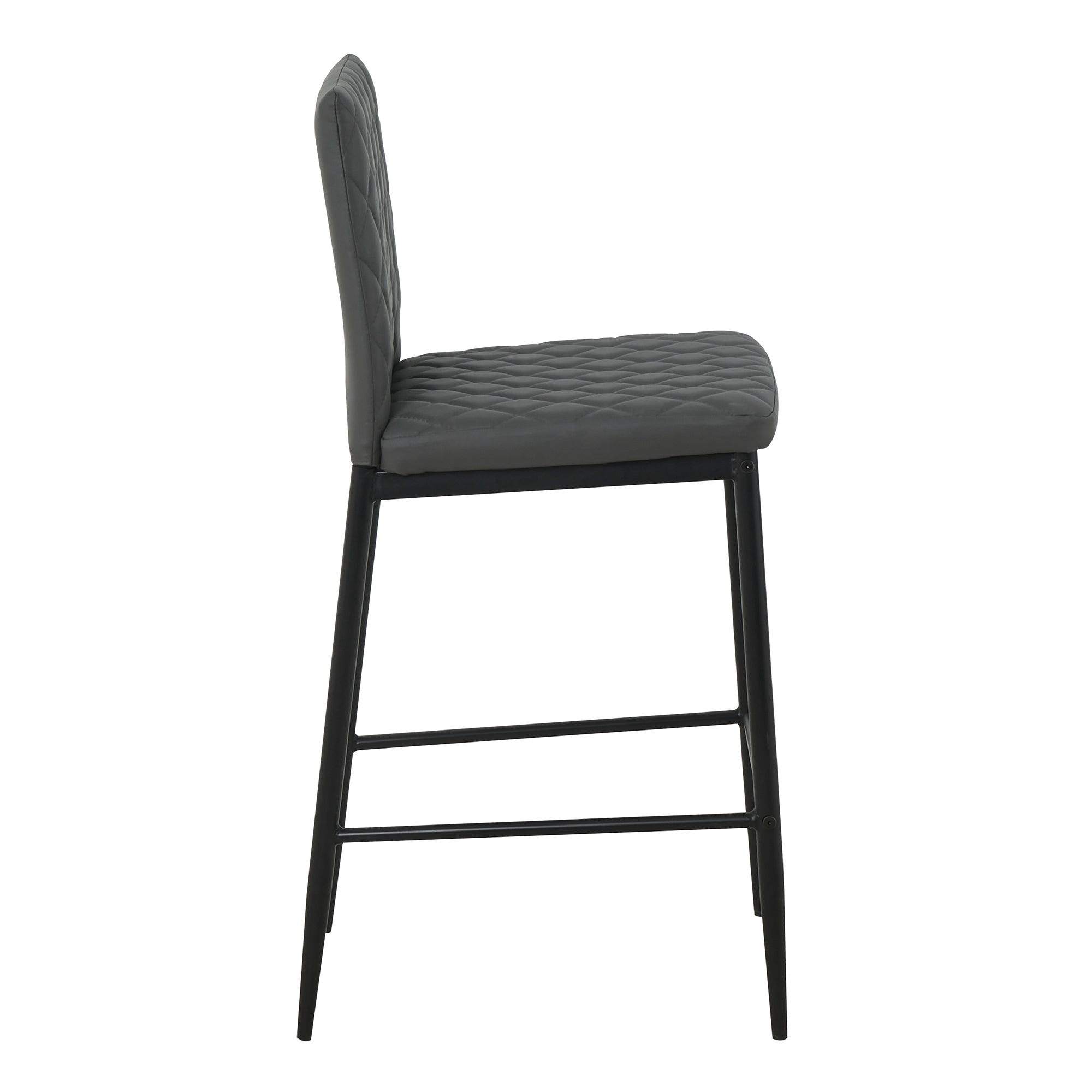 Unique PU 2 Bar Chair with Metal Legs for Dining,Kitchen and Bar