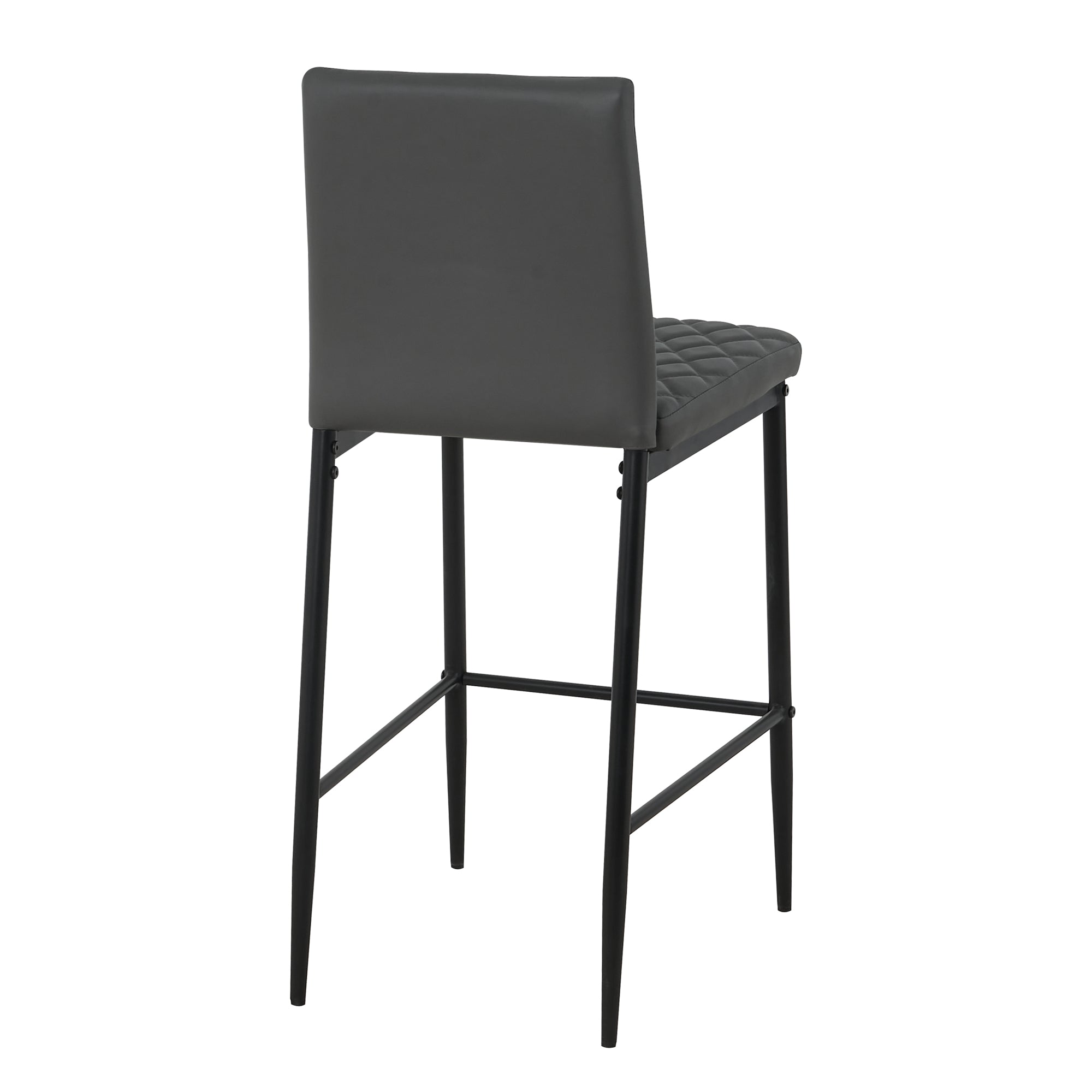 Unique PU 2 Bar Chair with Metal Legs for Dining,Kitchen and Bar