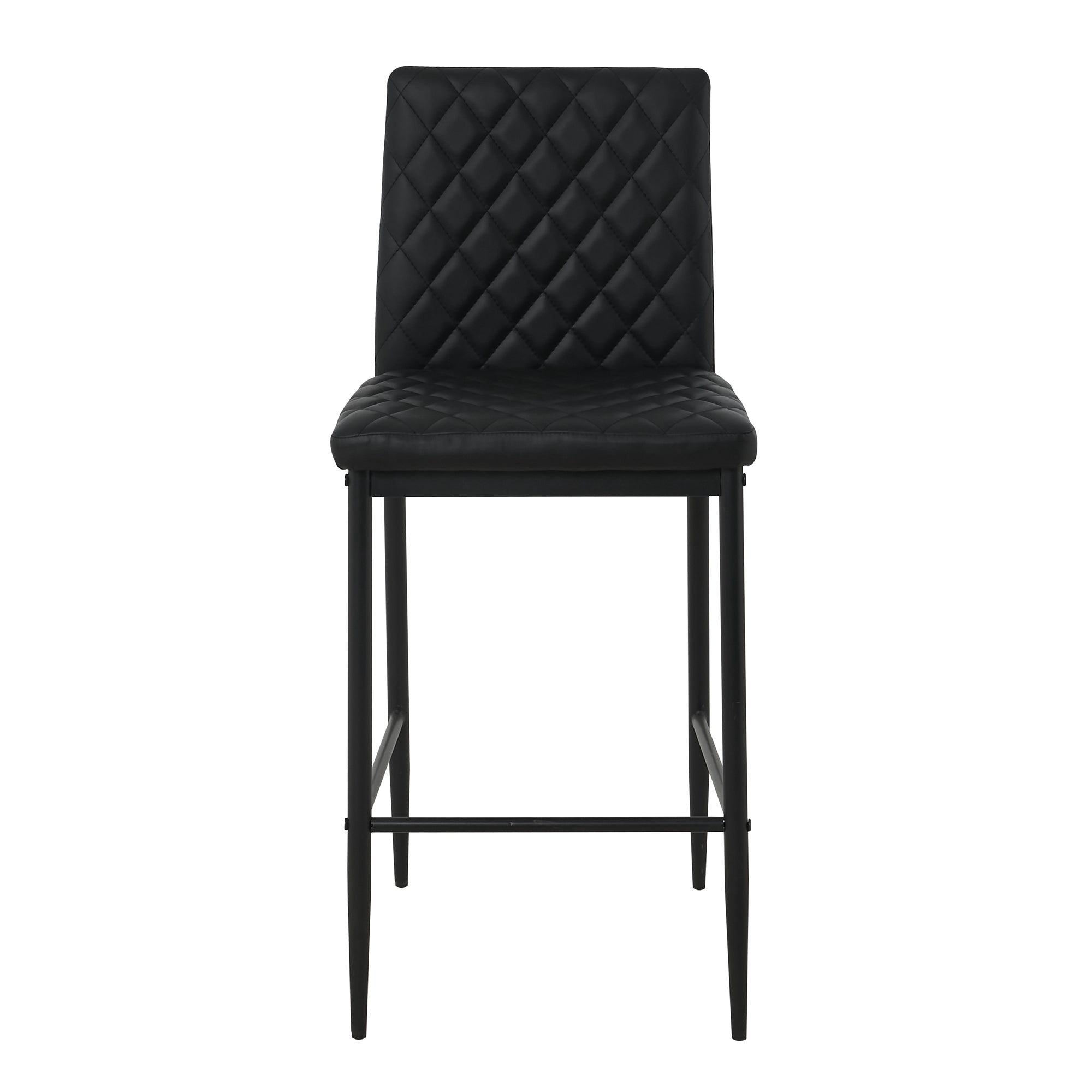 Unique PU 2 Bar Chair with Metal Legs for Dining,Kitchen and Bar