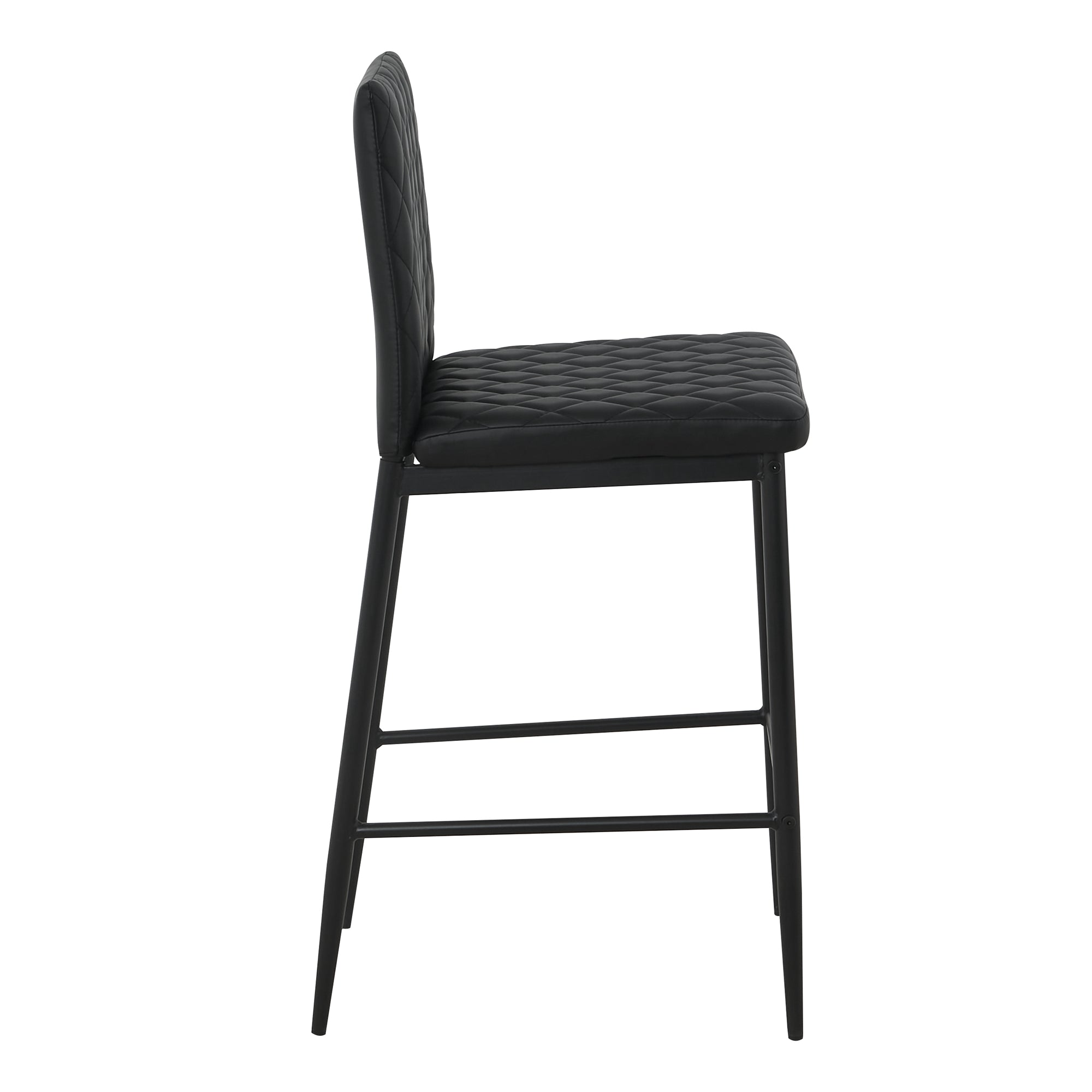 Unique PU 2 Bar Chair with Metal Legs for Dining,Kitchen and Bar