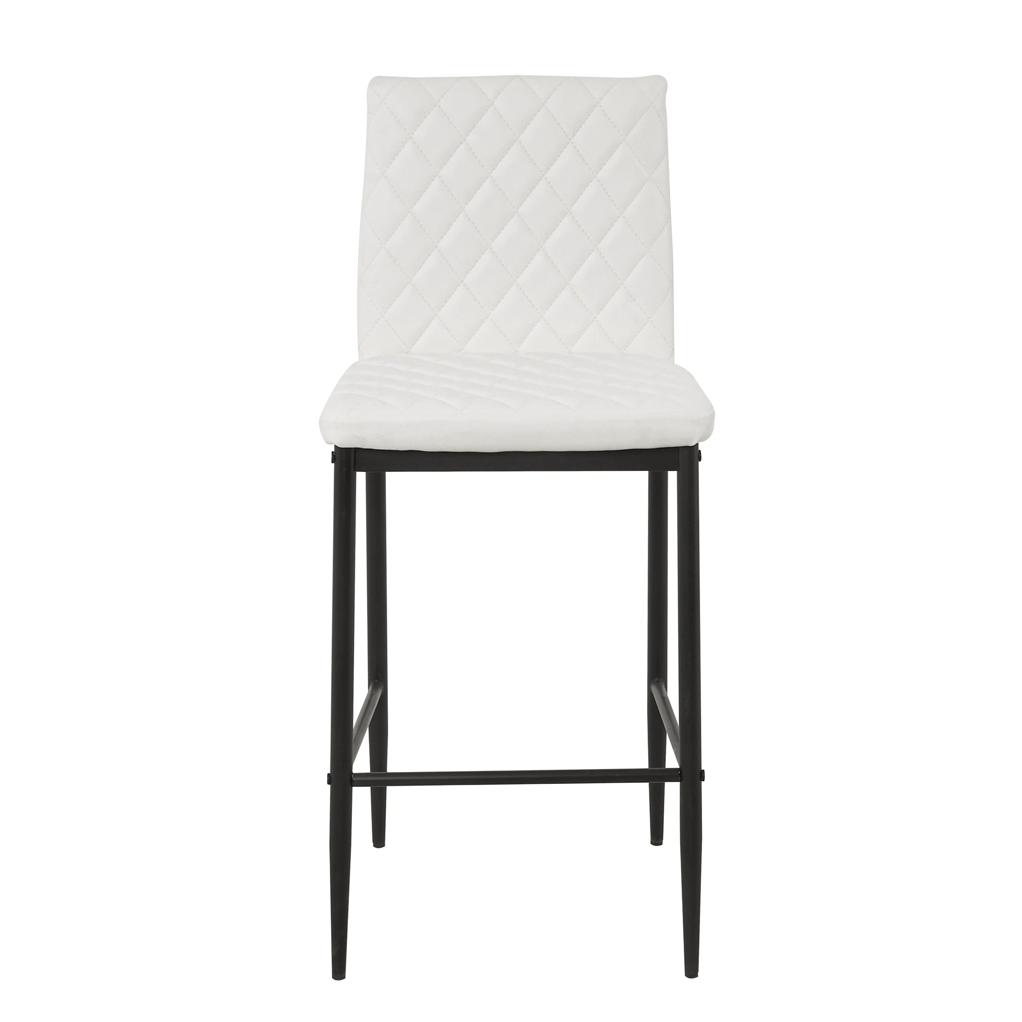 Unique PU 2 Bar Chair with Metal Legs for Dining,Kitchen and Bar