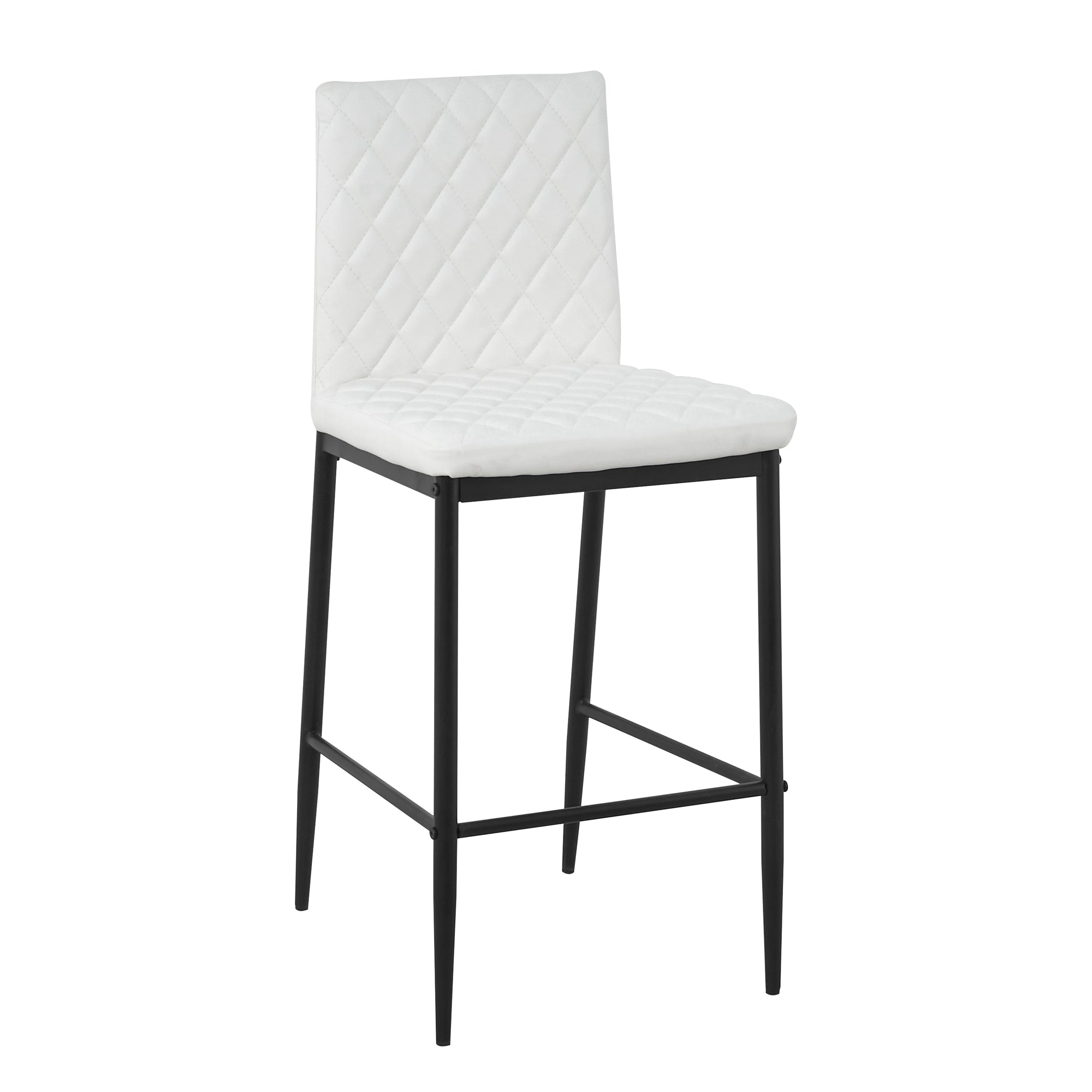 Unique PU 2 Bar Chair with Metal Legs for Dining,Kitchen and Bar