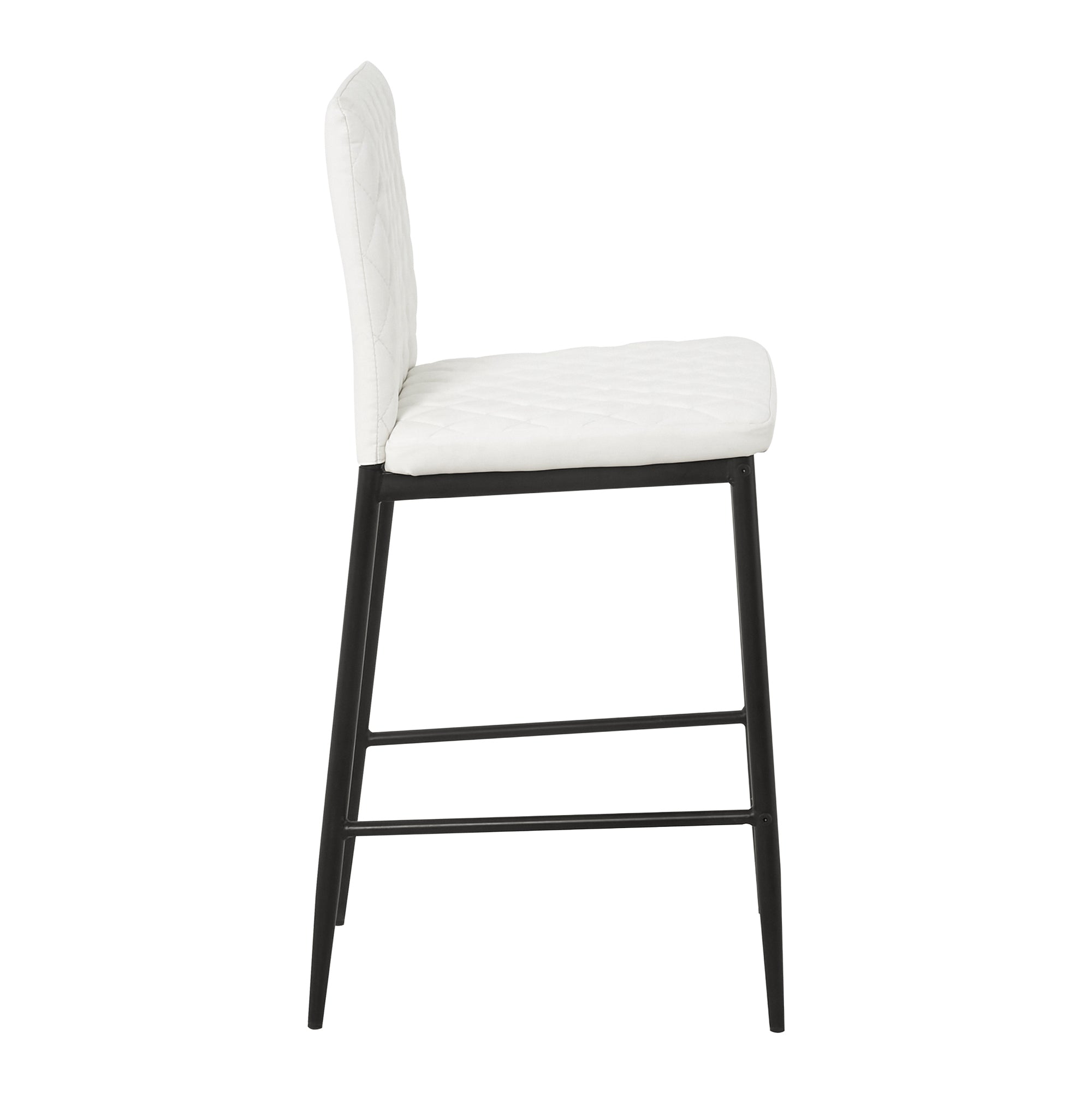 Unique PU 2 Bar Chair with Metal Legs for Dining,Kitchen and Bar