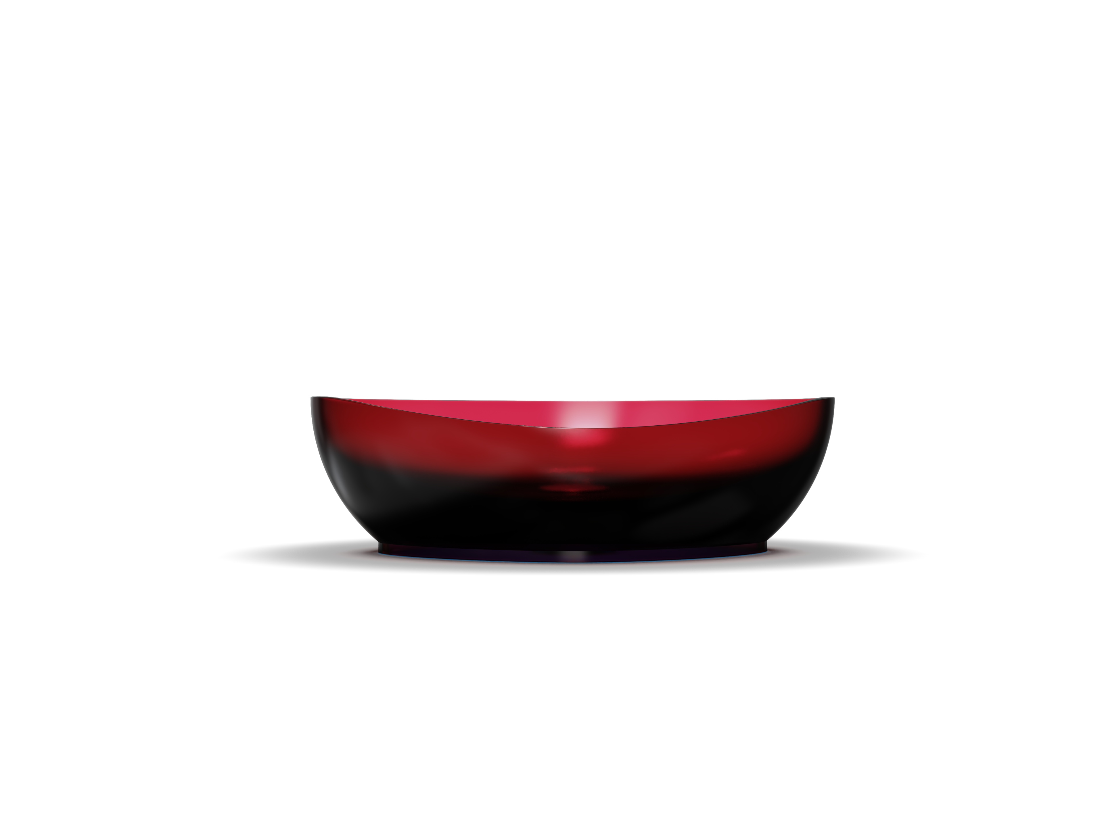 Wine Red Resin Undermount Bathroom sink