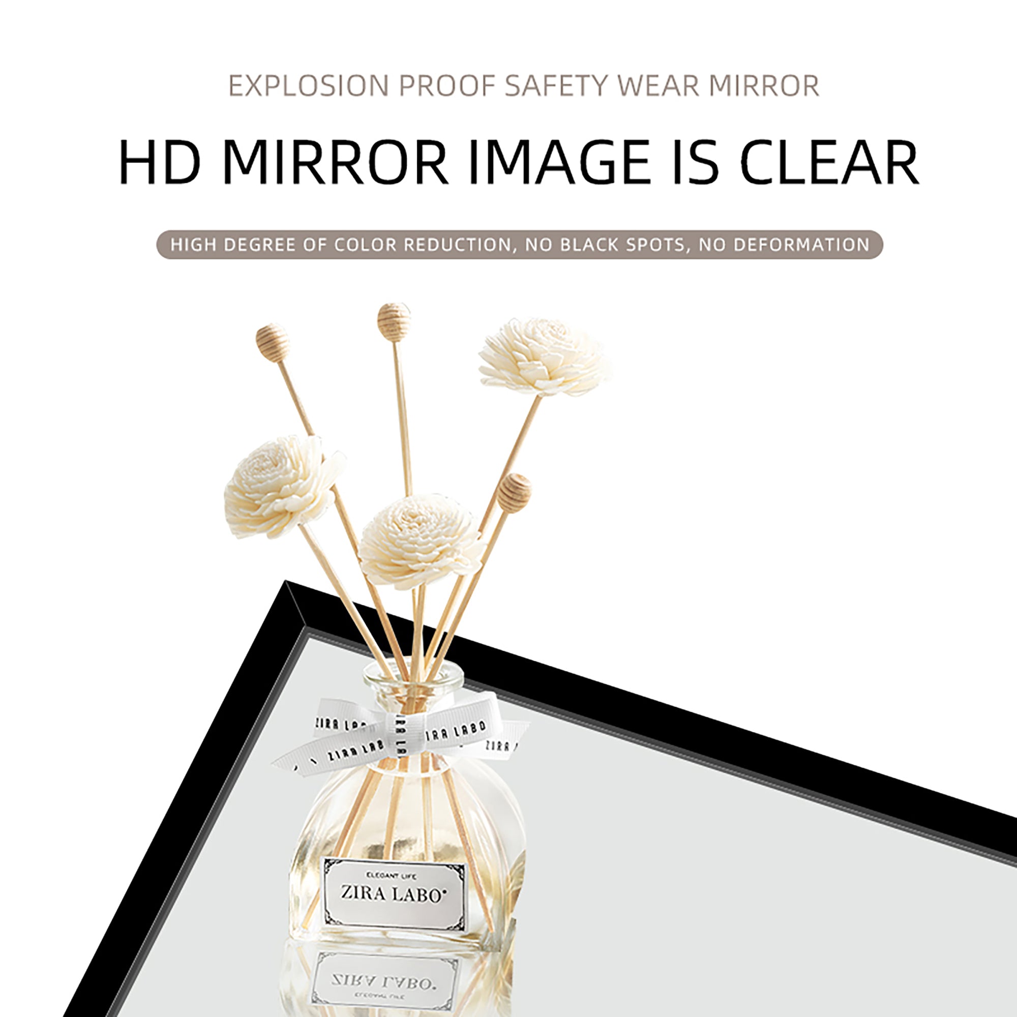 24 Inches Rectangular Framed Freestanding Full Length Mirror