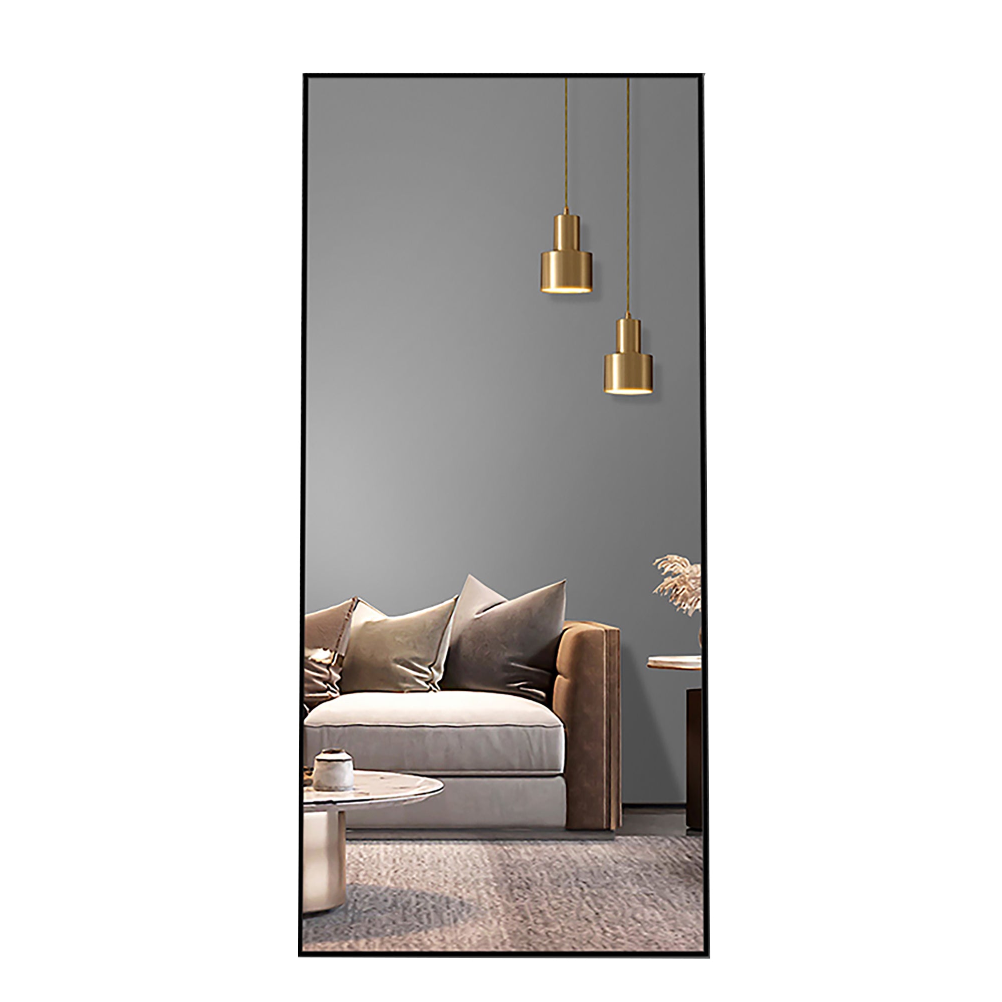24 Inches Rectangular Framed Freestanding Full Length Mirror