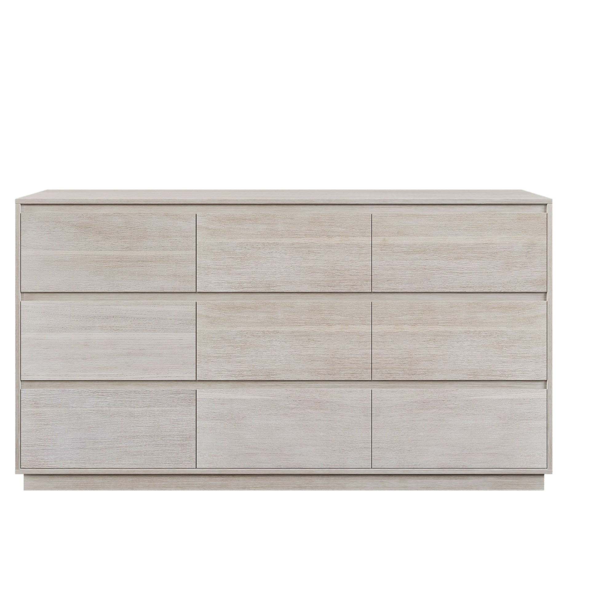 4 Pieces Wood Frame Bedroom Set with Platform Bed and Nightstand and Dresser