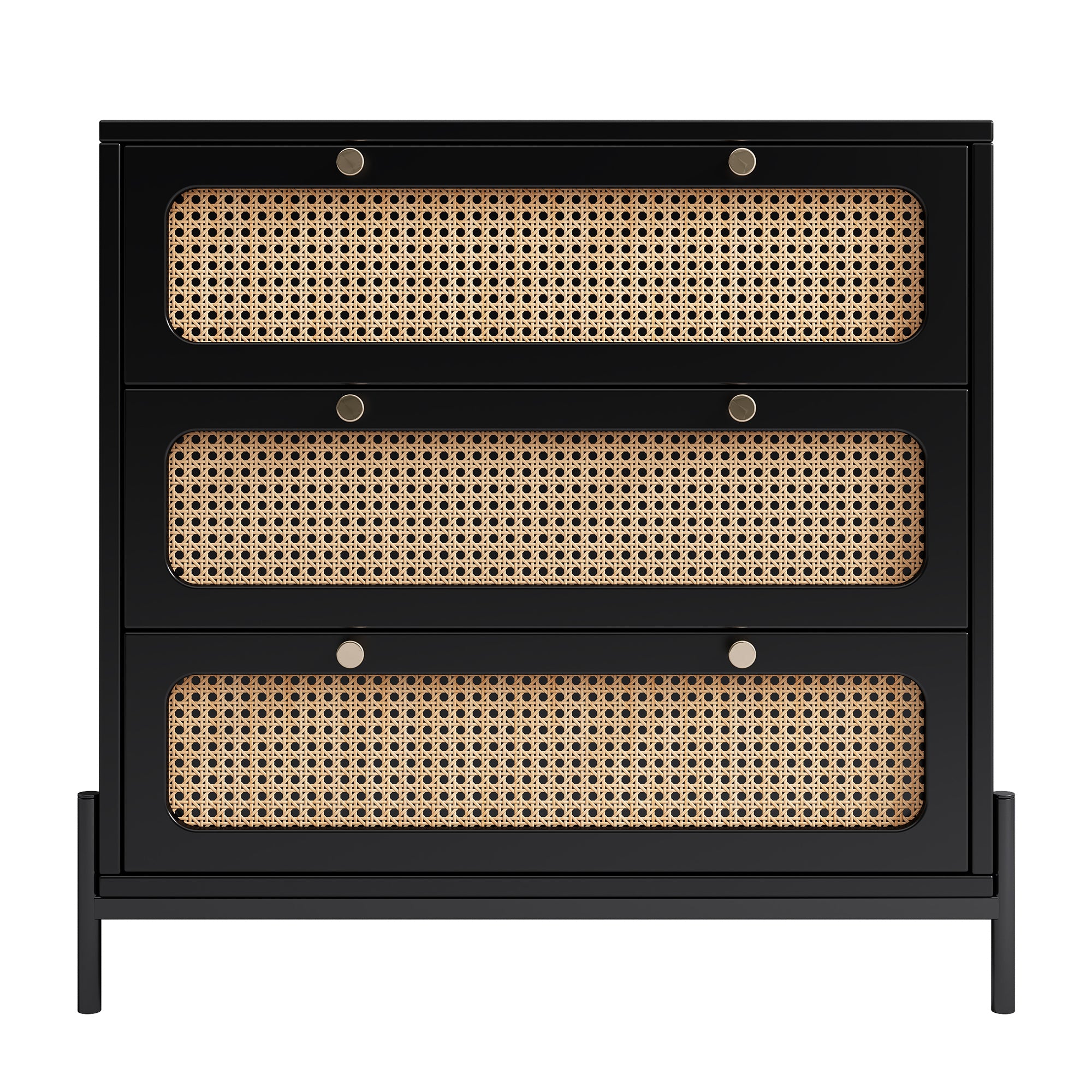 3-Drawer Wood Bachelors Chest for Bedroom, Living Room