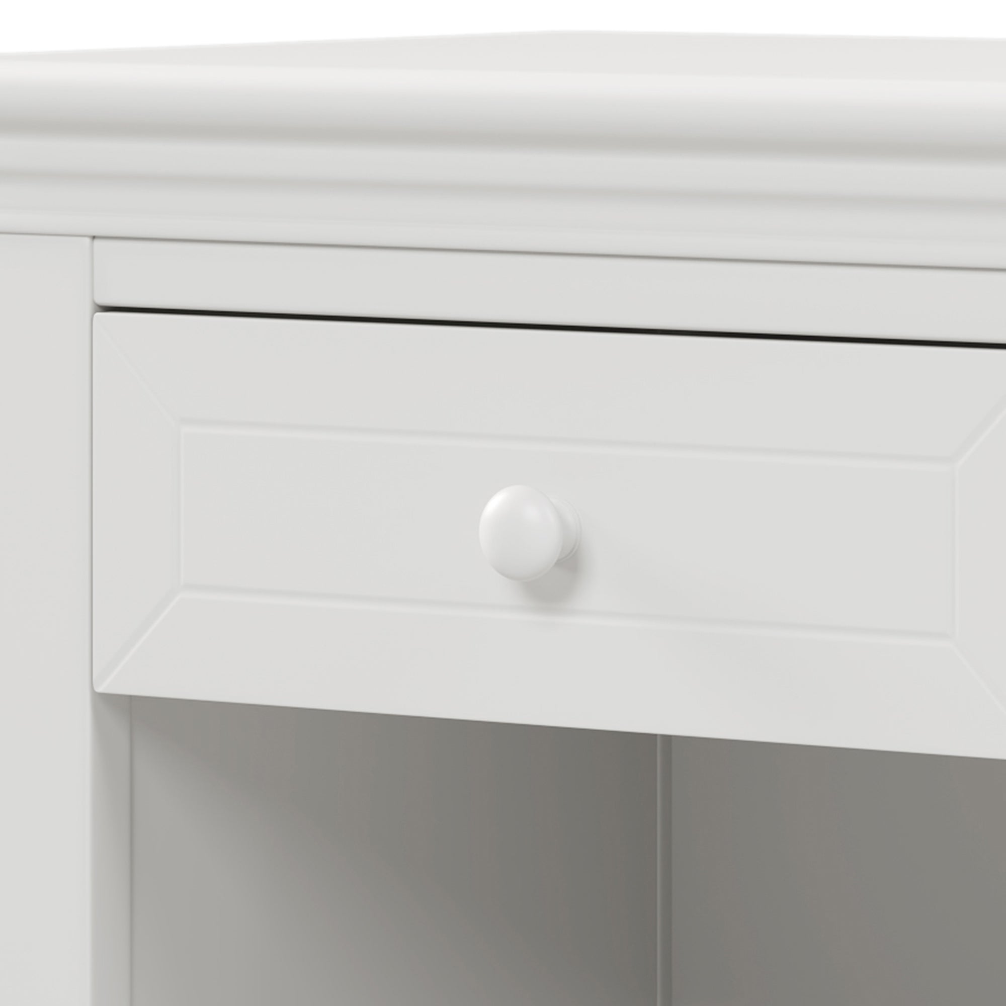 3-Drawer Solid Wood Nightstand in Natural/ Coffee